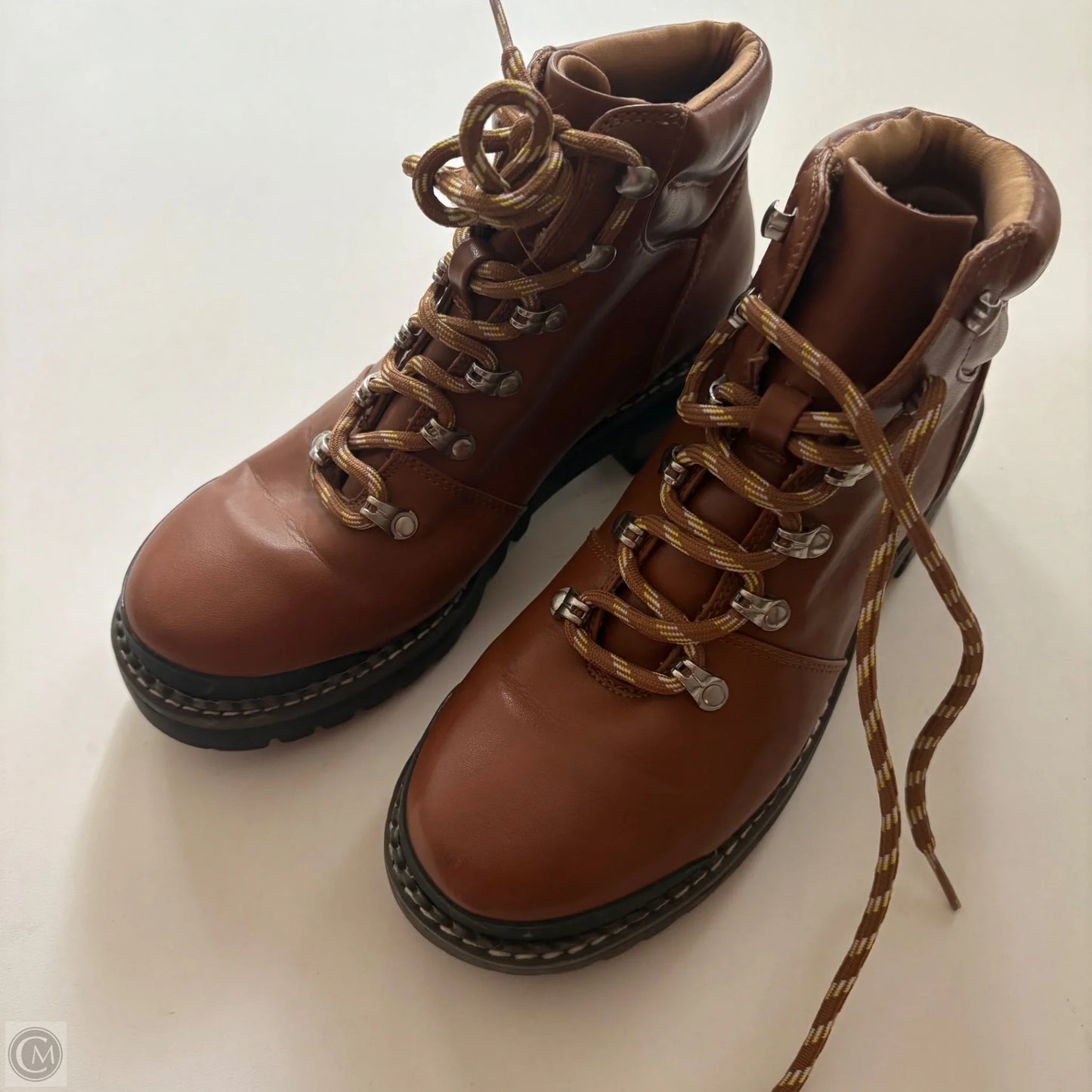 Boots Ankle Heels By Universal Thread In Brown, Size: 6.5