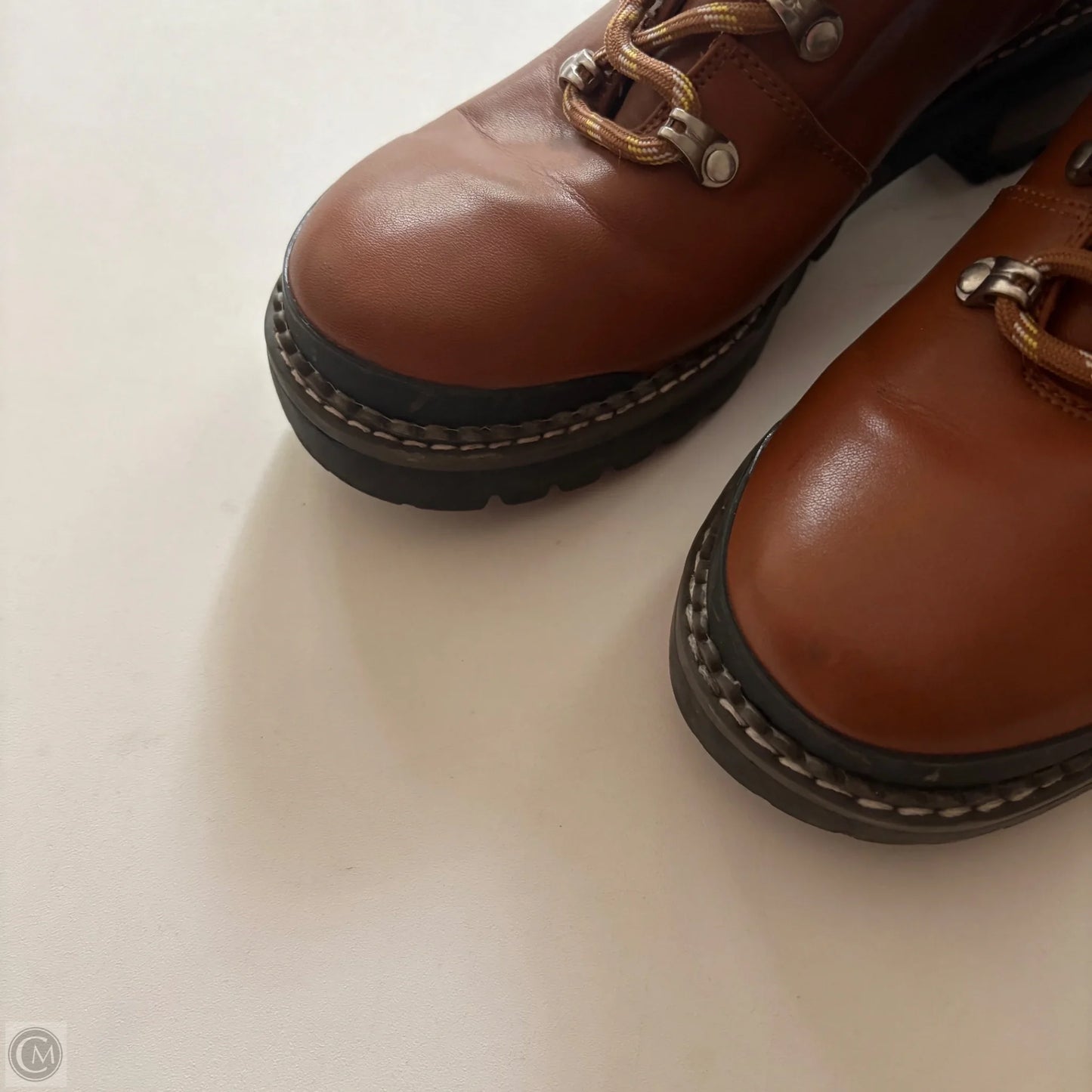 Boots Ankle Heels By Universal Thread In Brown, Size: 6.5