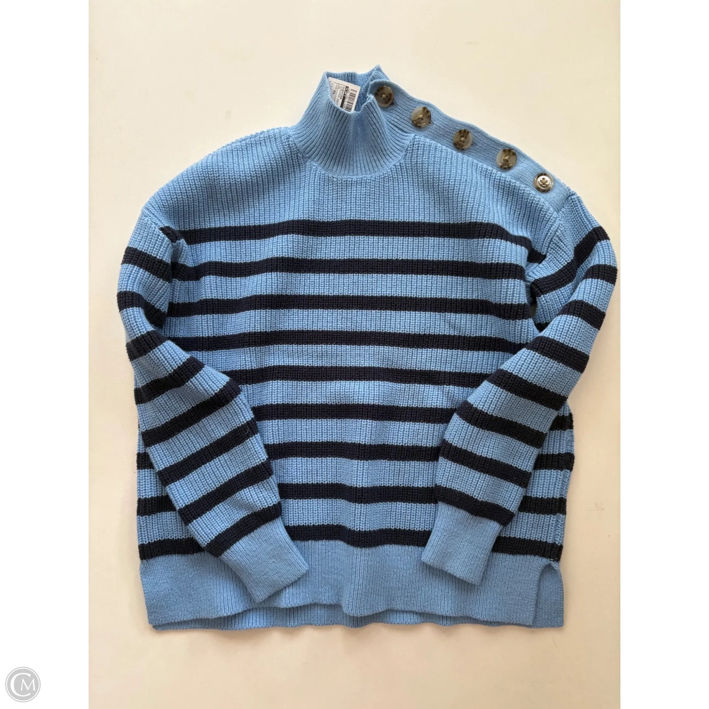 Sweater By Loft In Striped Pattern, Size: Xs
