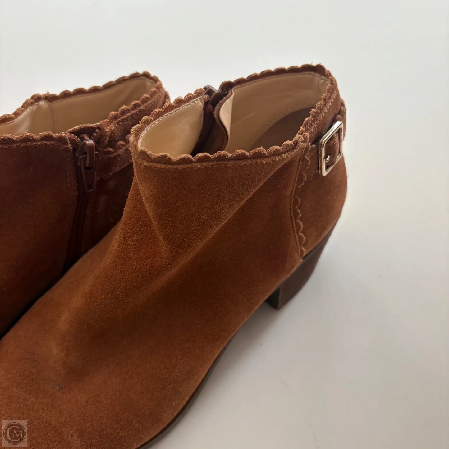 Boots Ankle Heels By Crown And Ivy In Brown, Size: 9