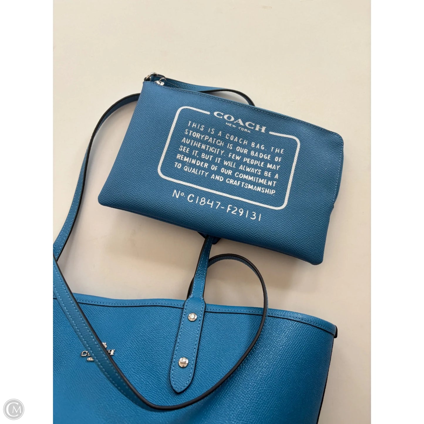 Handbag Designer By Coach, Size: Large