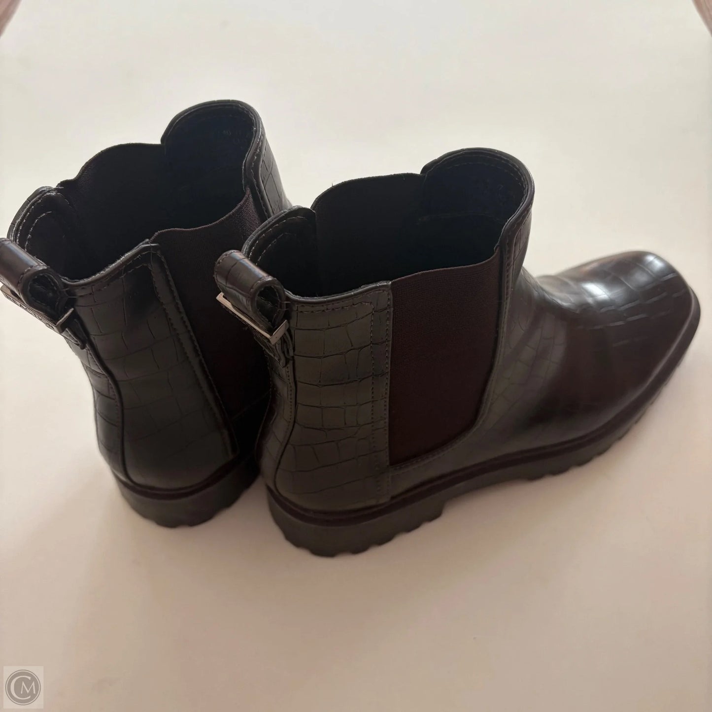 Boots Ankle Heels By Kenneth Cole Reaction In Brown, Size: 9