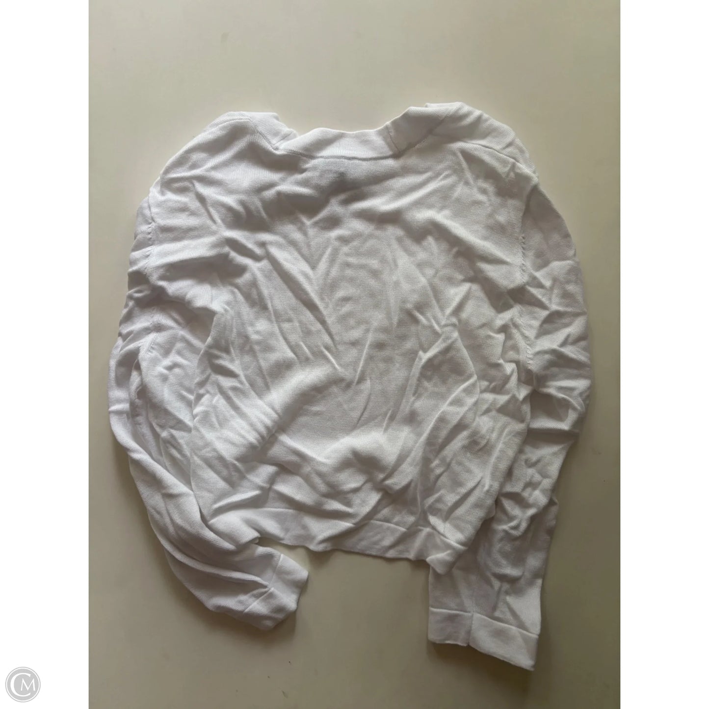 Sweater Cardigan By Talbots In White, Size: L