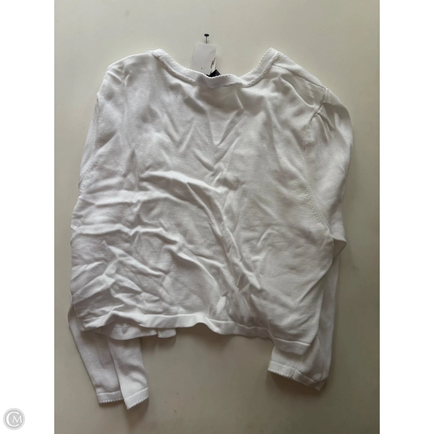 Sweater Cardigan By Talbots In White, Size: Xl
