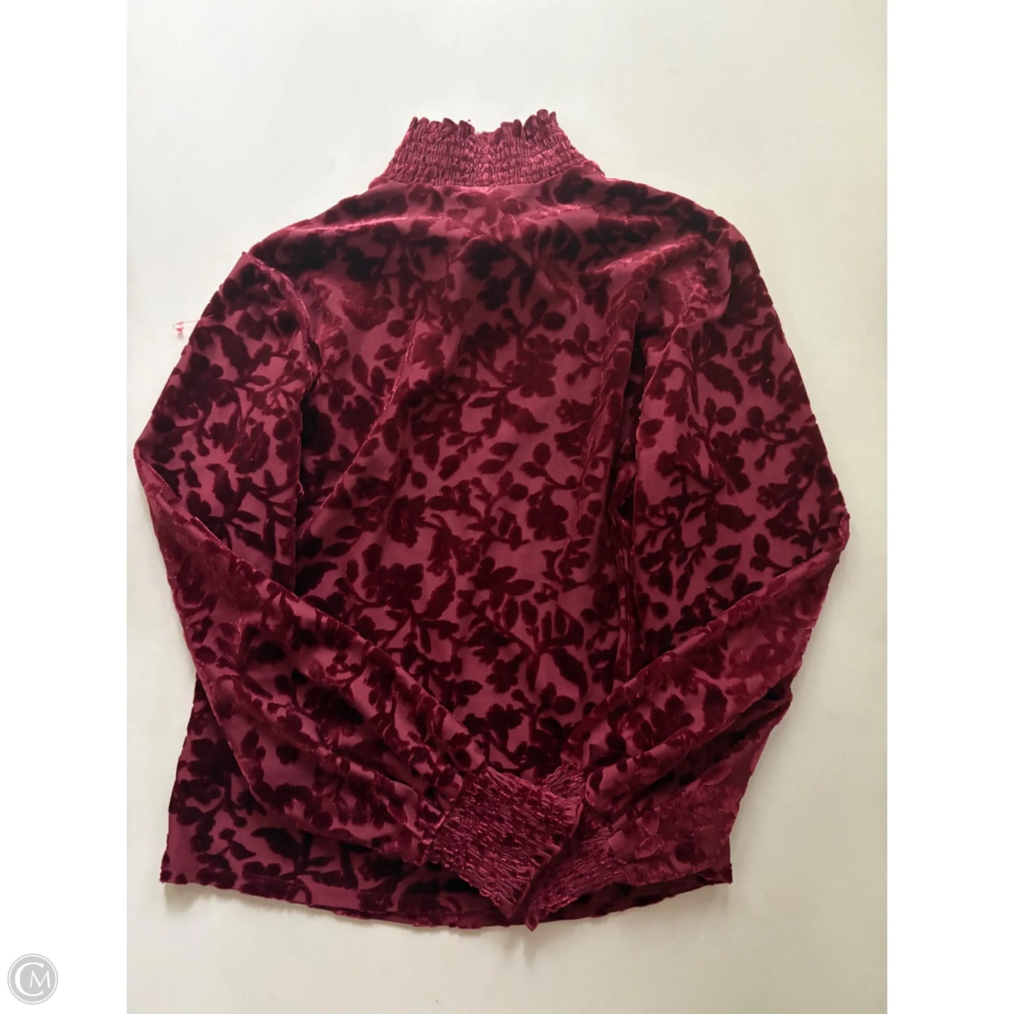 Top Long Sleeve By Maurices In Maroon, Size: S