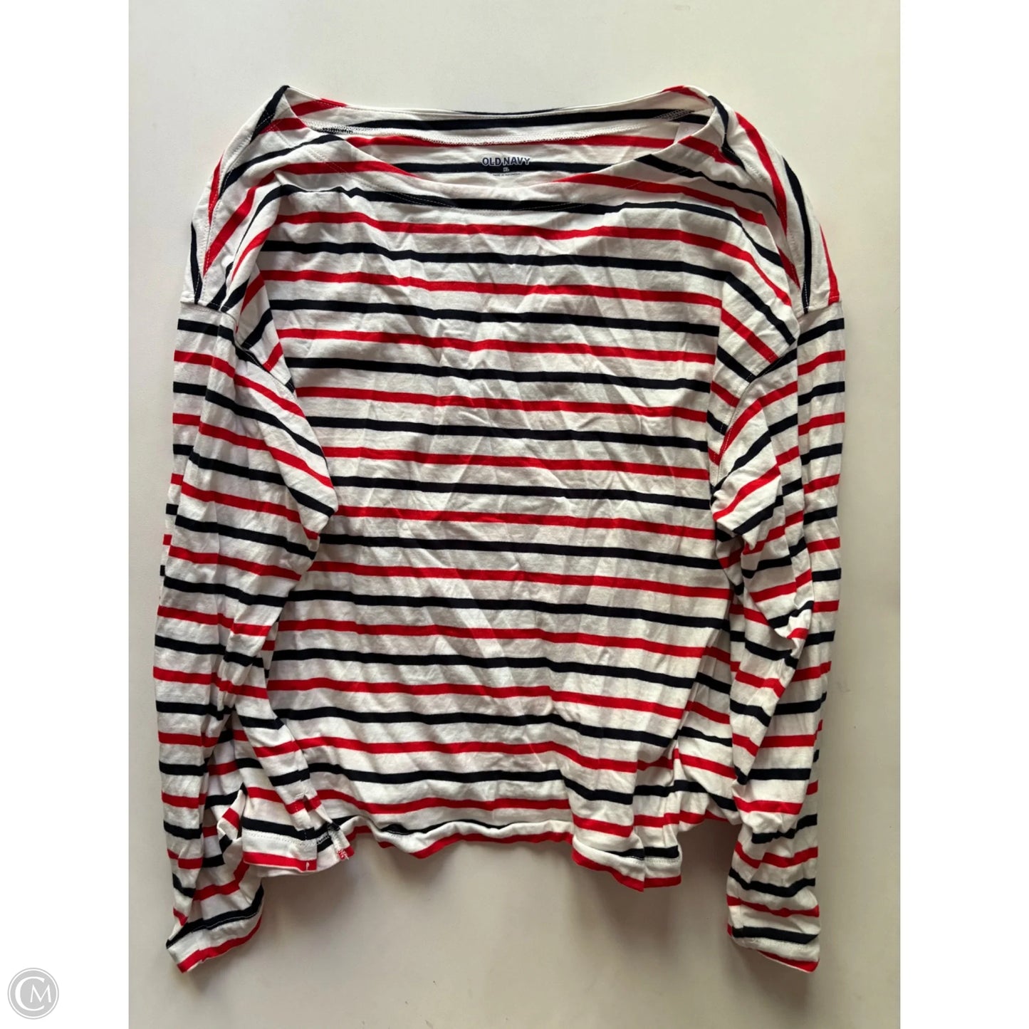 Top Long Sleeve By Old Navy In Striped Pattern, Size: Xl