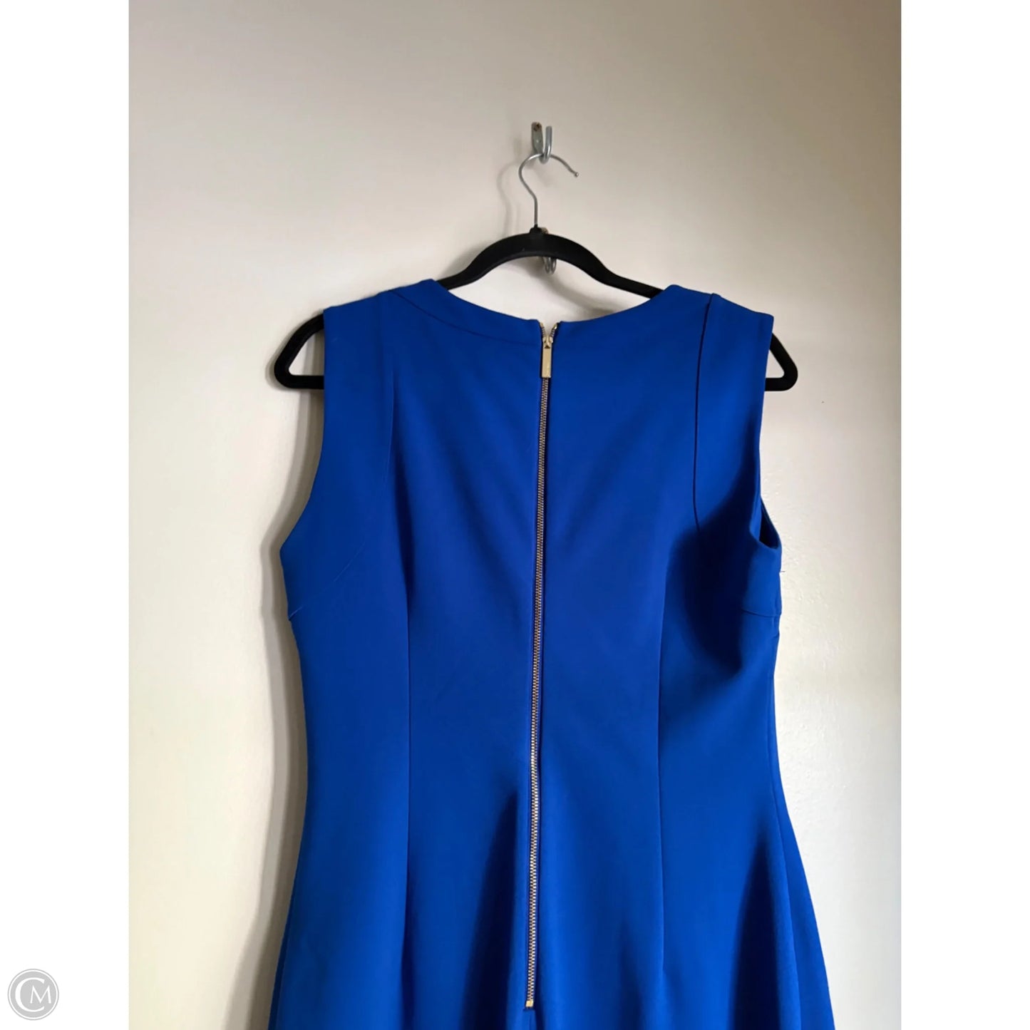 Dress Work By Calvin Klein In Blue, Size: M