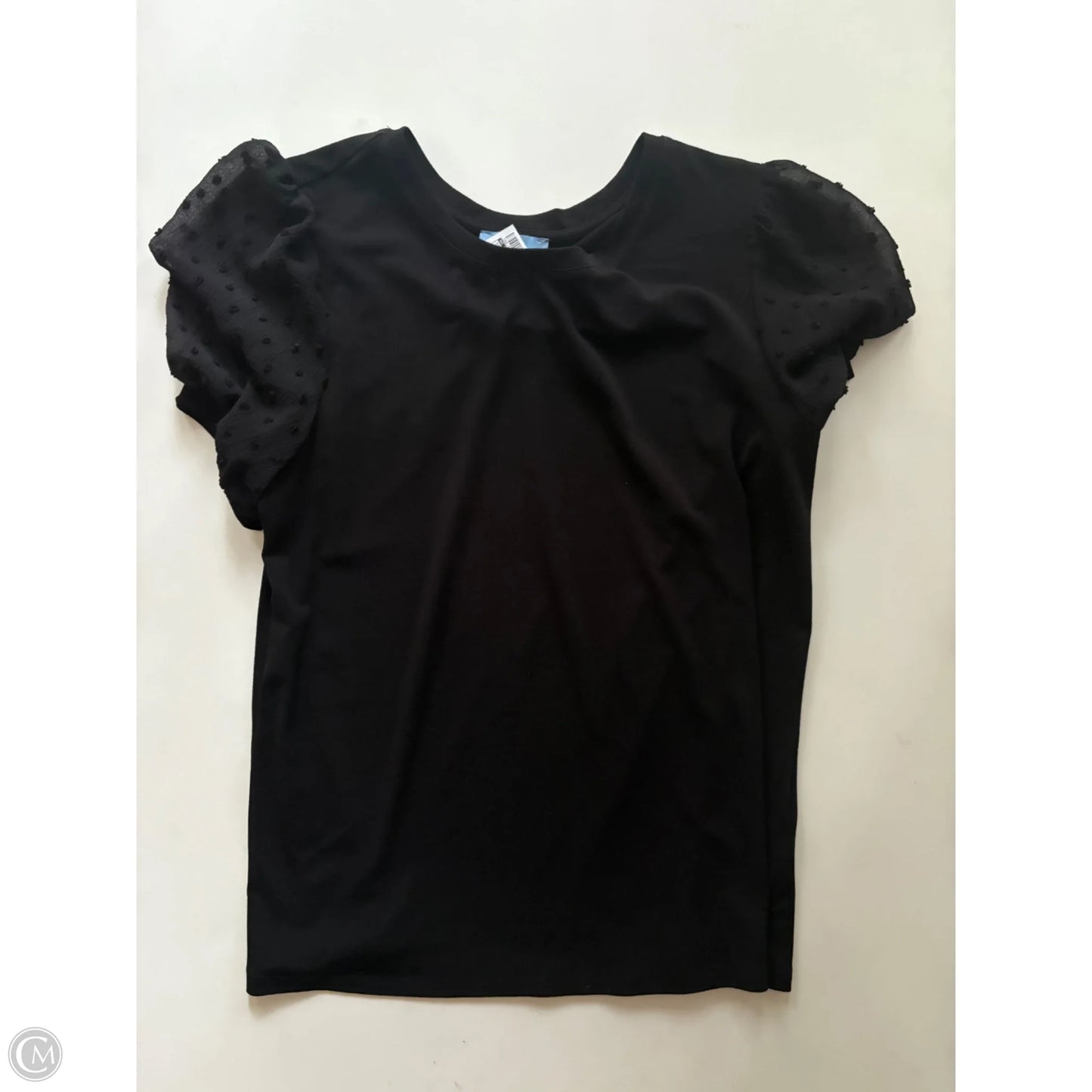 Top Short Sleeve By C And C In Black, Size: S