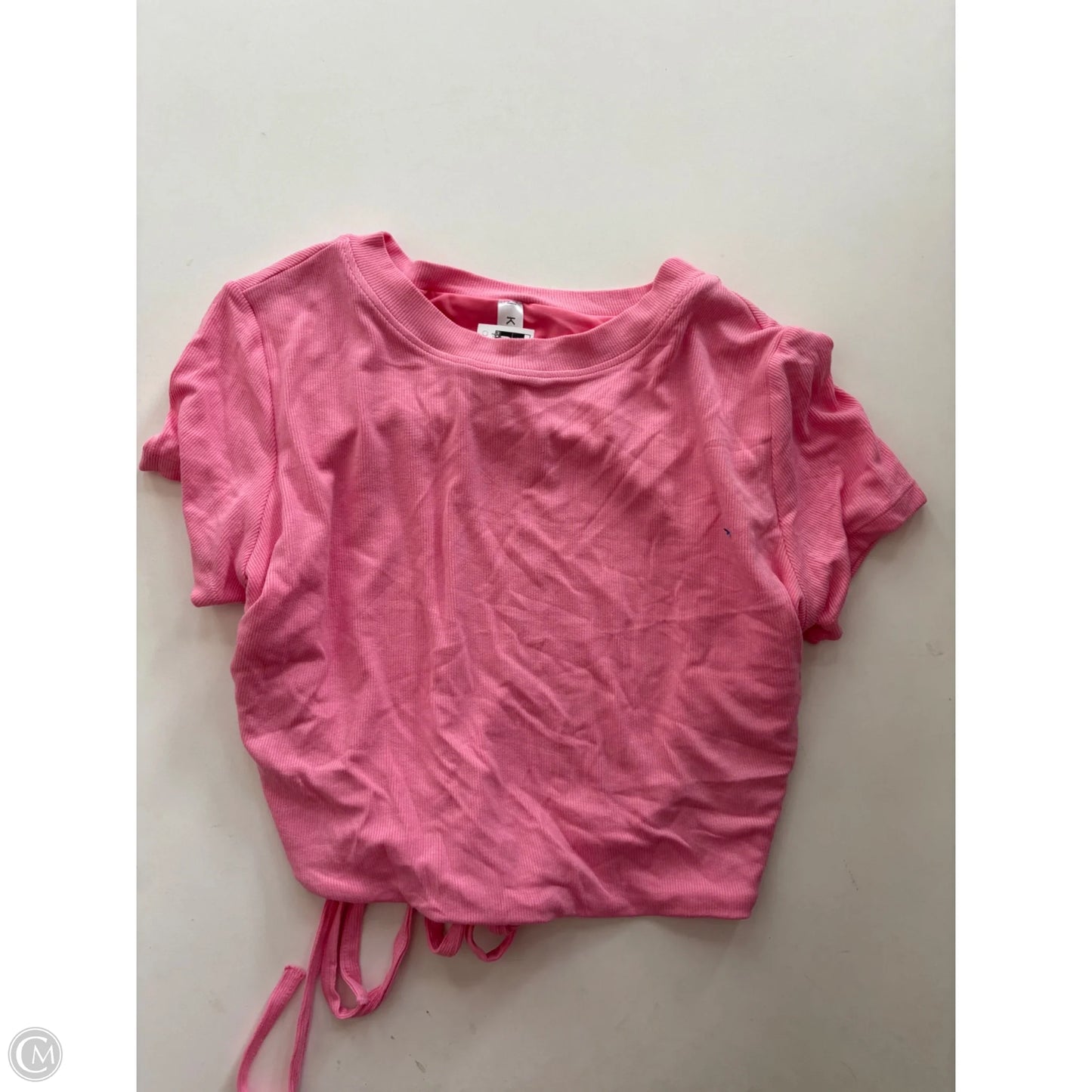 Top Short Sleeve By Cmc In Pink, Size: M