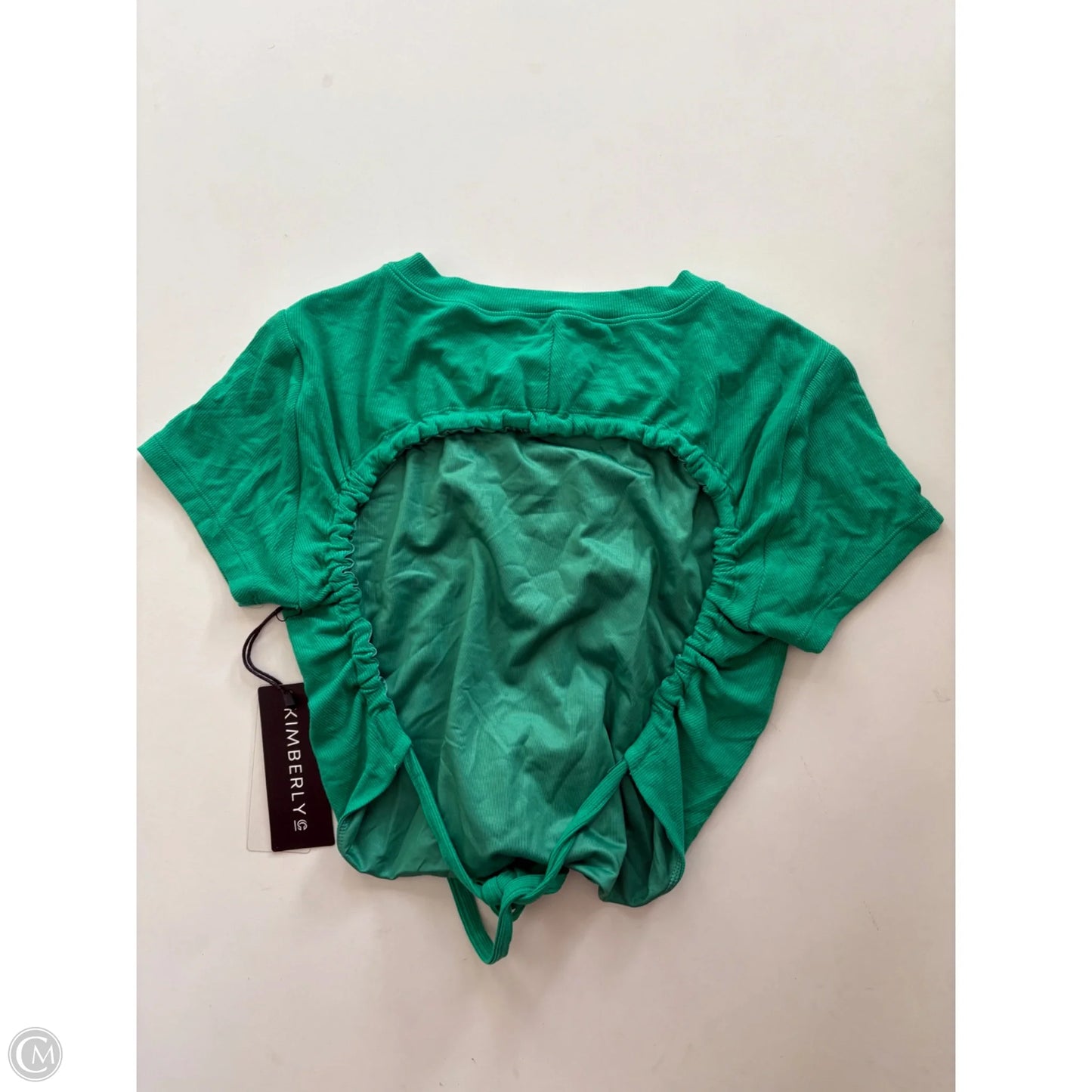 Top Short Sleeve By Cmc In Green, Size: L