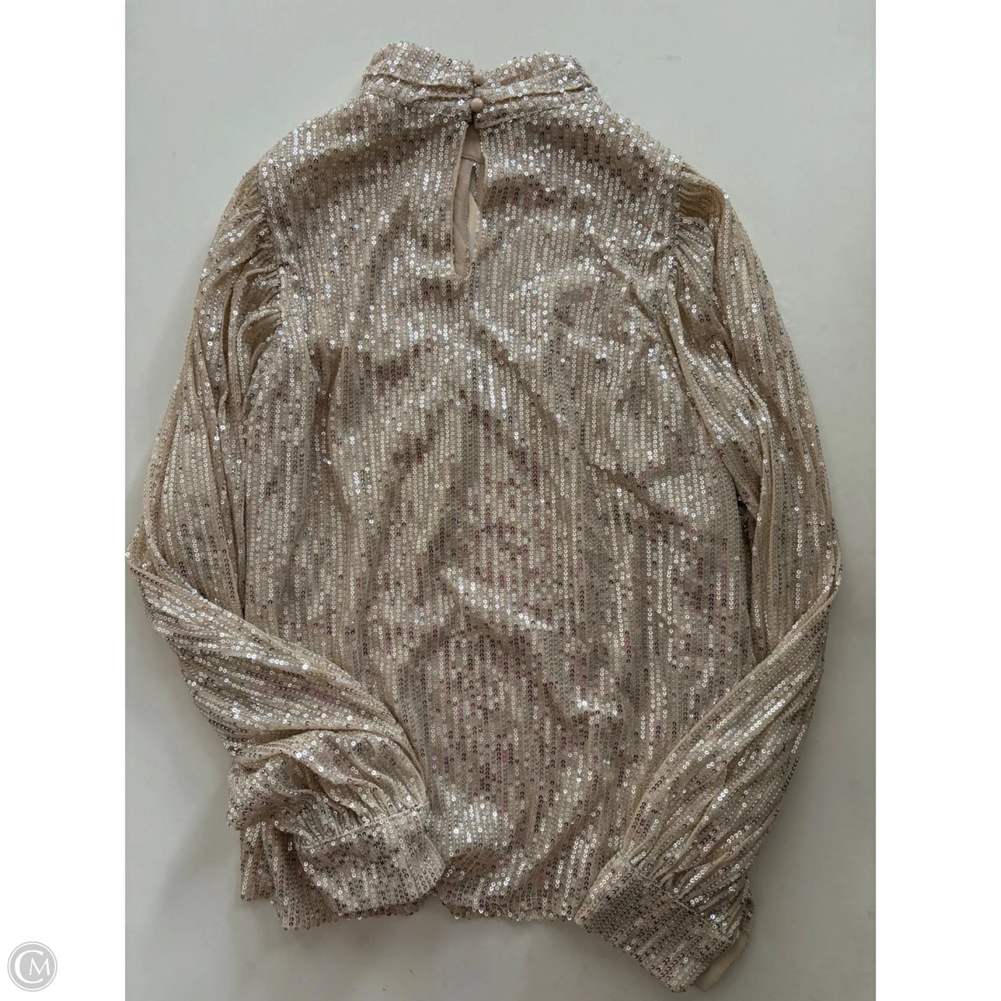 Blouse Long Sleeve By Vine & Love In Cream, Size: M