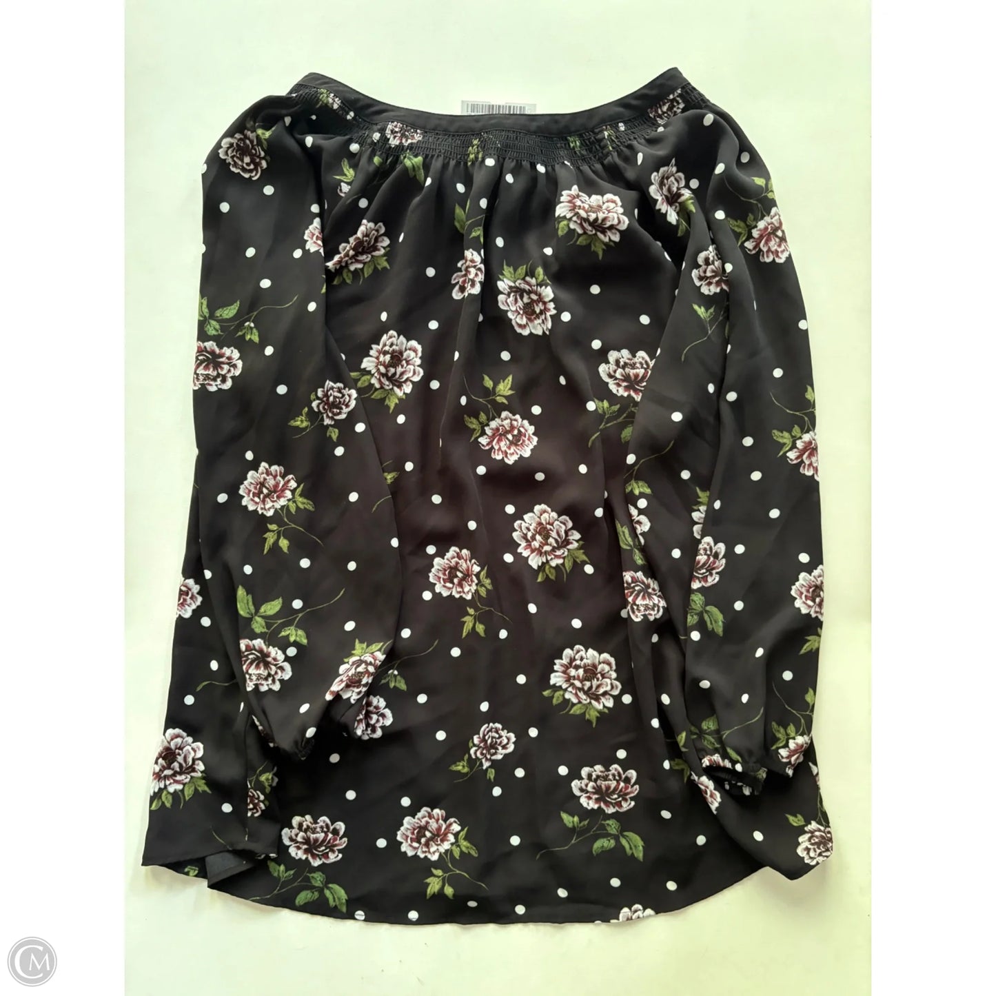 Blouse Long Sleeve By Zac And Rachel In Black, Size: Xl