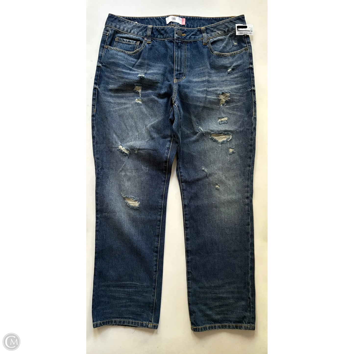 Jeans Boyfriend By Cabi In Blue, Size: 12