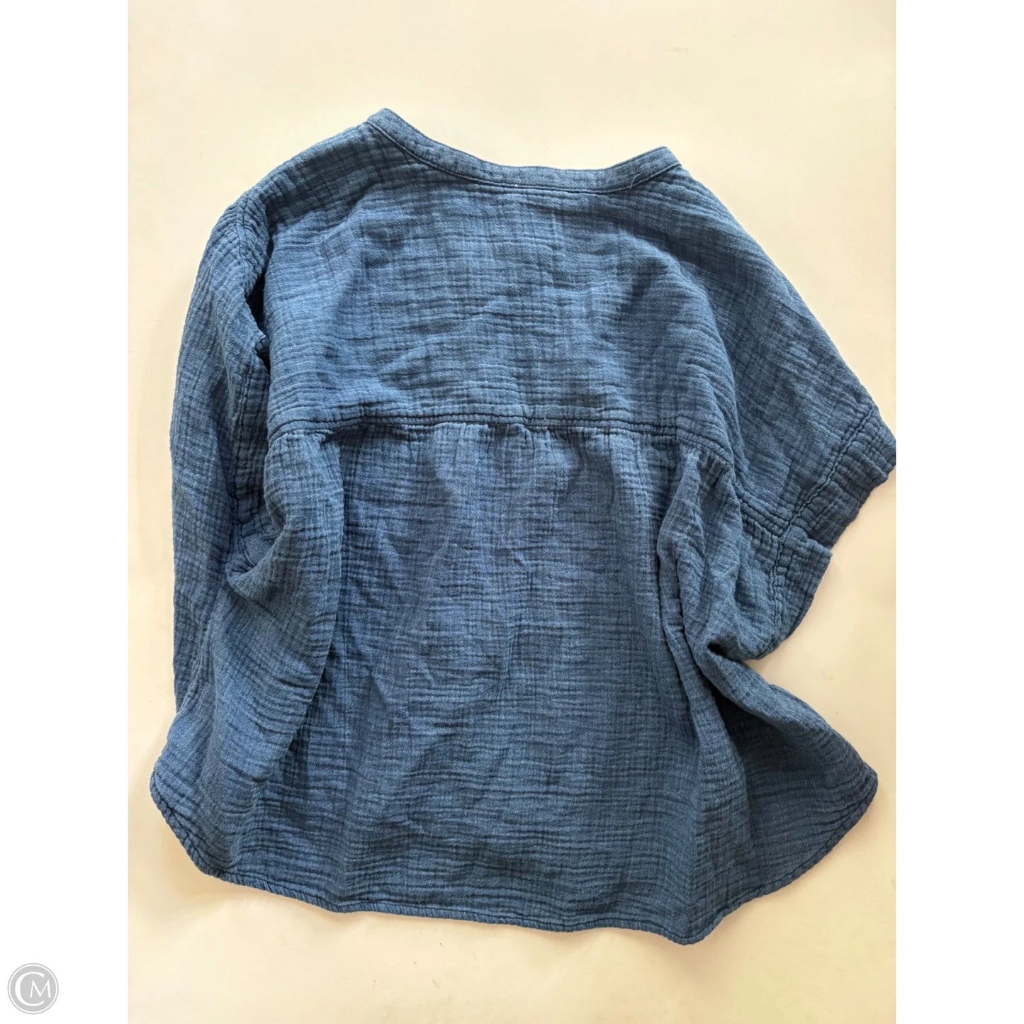 Top Short Sleeve By Gap In Blue, Size: L
