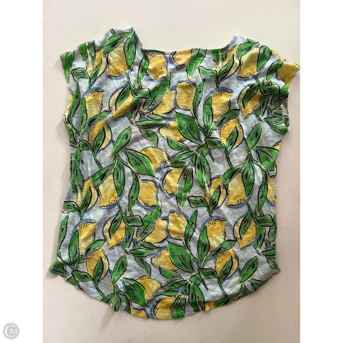 Top Short Sleeve By Isaac Mizrahi In Multi-colored, Size: L