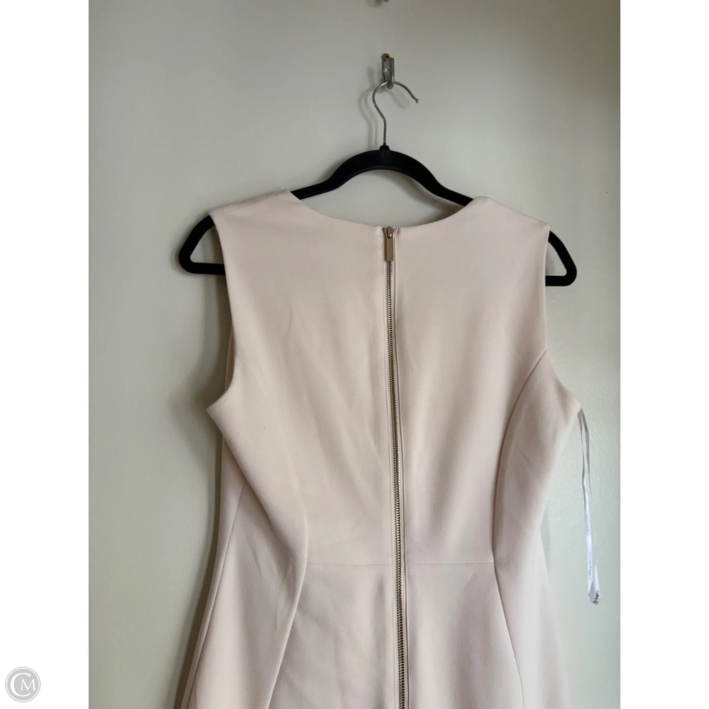 Dress Work By Calvin Klein In Cream, Size: 8