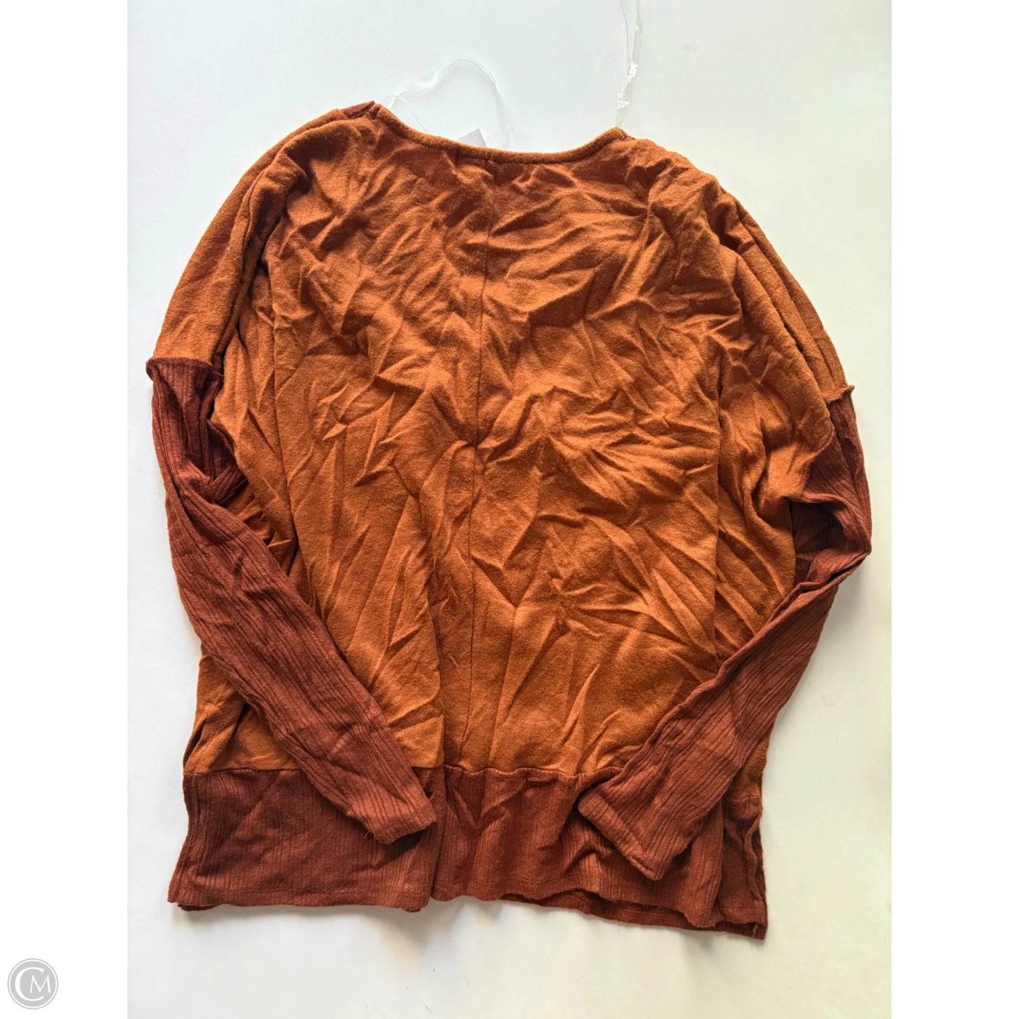 Top Long Sleeve By Haptics In Orange, Size: M