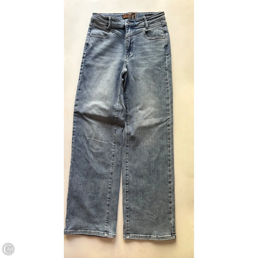 Jeans Wide Leg By Judy Blue In Blue, Size: 4