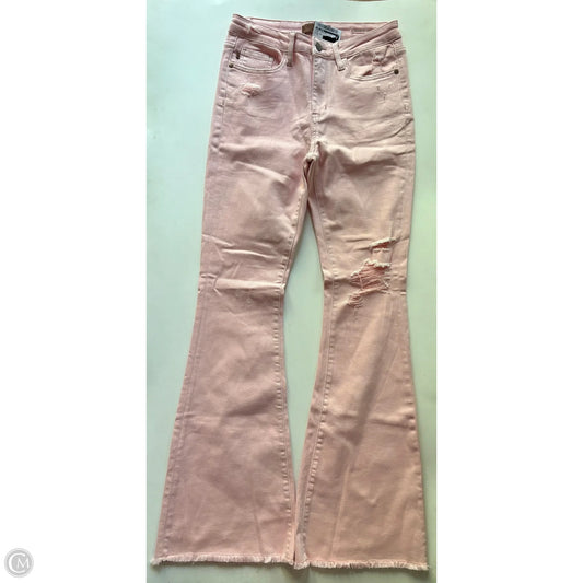 Jeans Wide Leg By Judy Blue In Pink, Size: 6