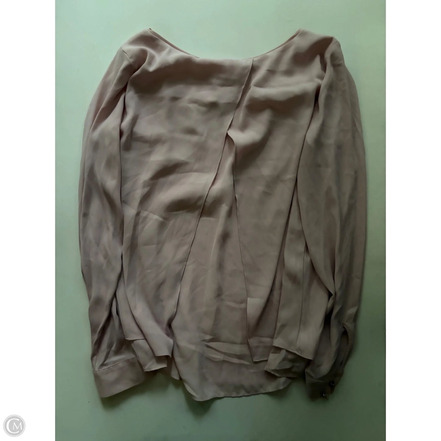 Blouse Long Sleeve By White House Black Market In Pink, Size: M