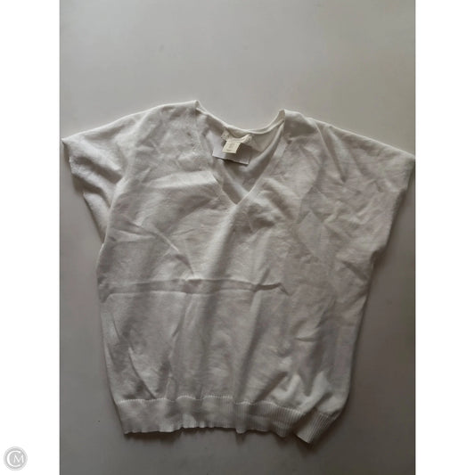 Sweater Short Sleeve By Cynthia Rowley In Cream, Size: S