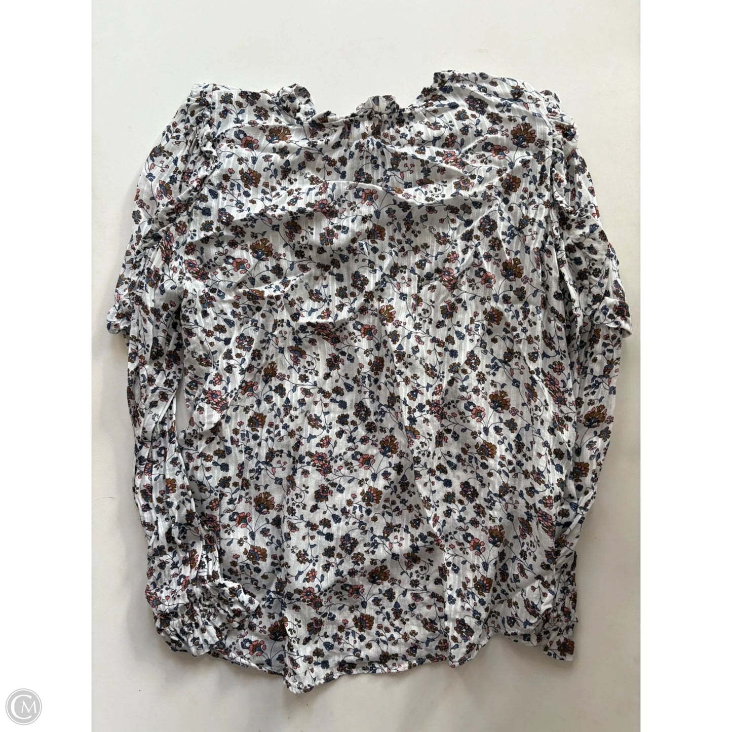 Top Long Sleeve By Loft In Floral Print, Size: M