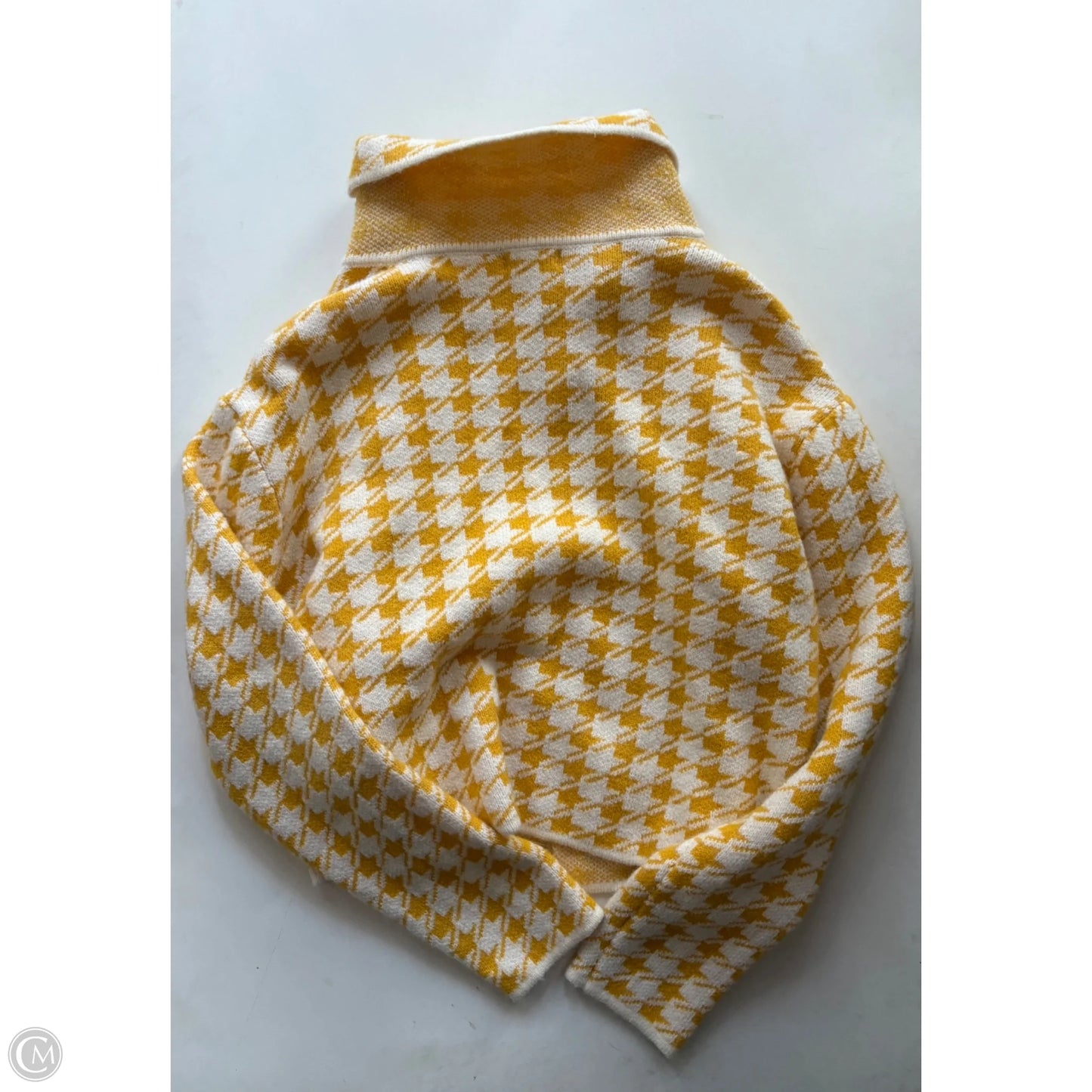 Sweater Cardigan By Fate In Yellow, Size: L