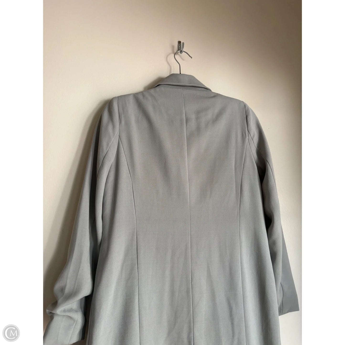 Coat Trench Coat By Lavish In Green, Size: S