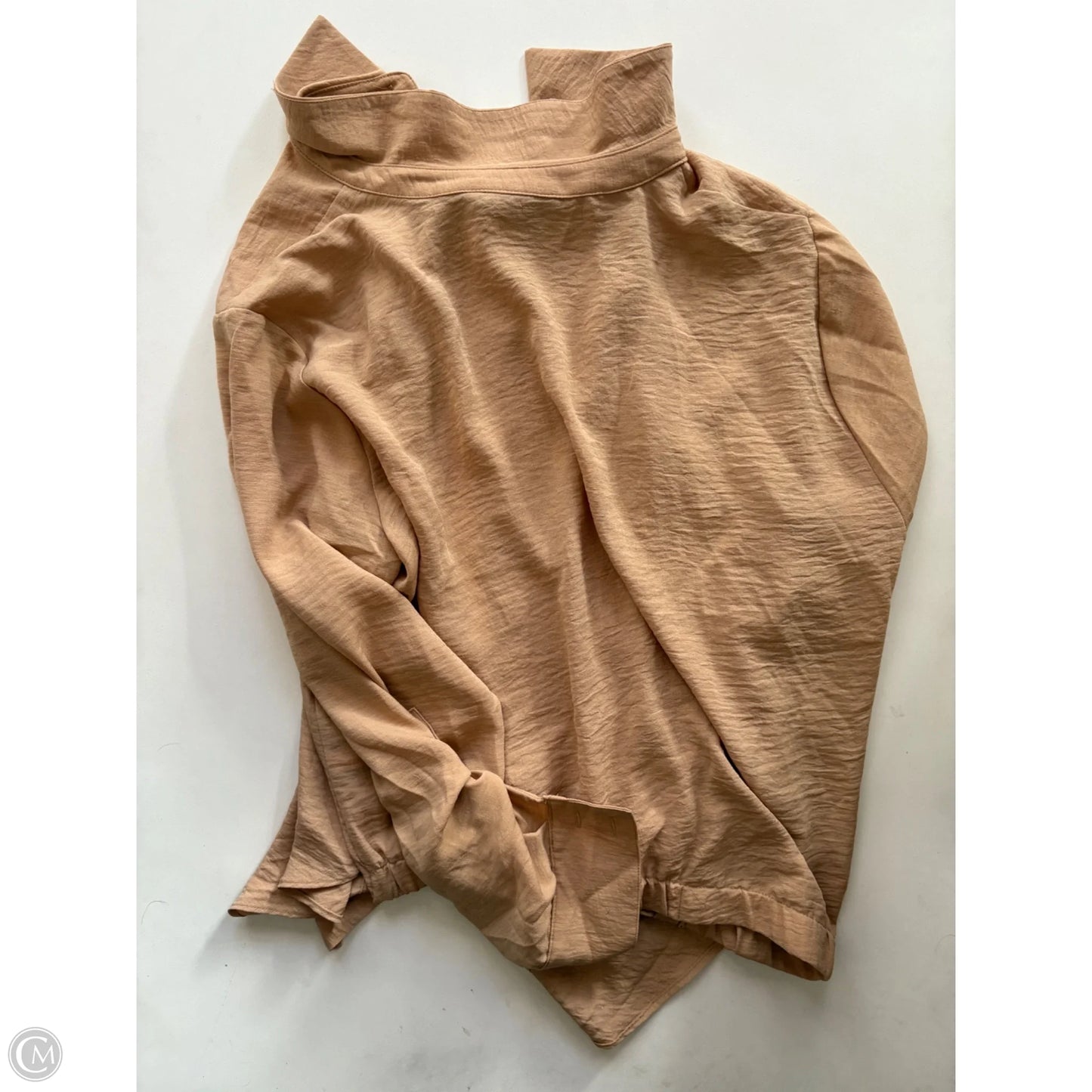 Blouse Long Sleeve By Simply Vera In Brown, Size: Xl