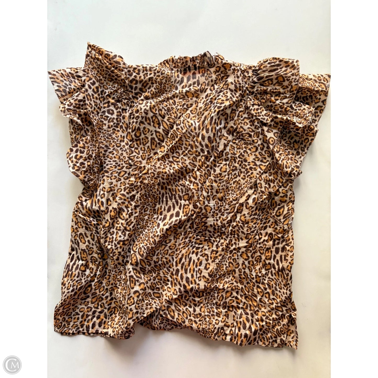 Top Short Sleeve By Olivaceous In Animal Print, Size: L