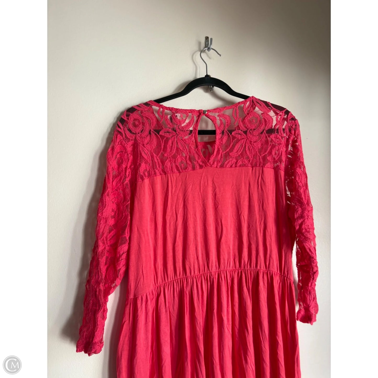 Dress Casual Midi By Chicsoul In Pink, Size: 2x