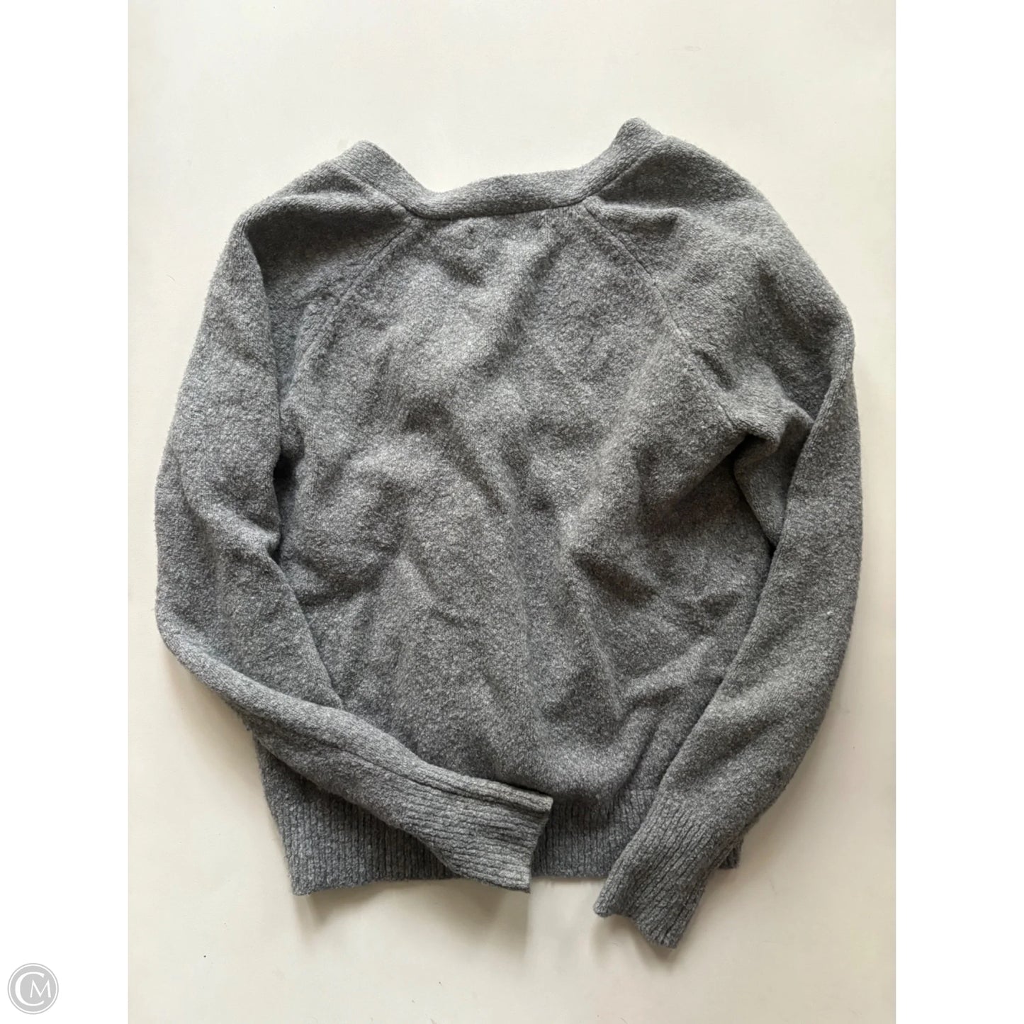 Sweater Cardigan By Loft In Grey, Size: Xs