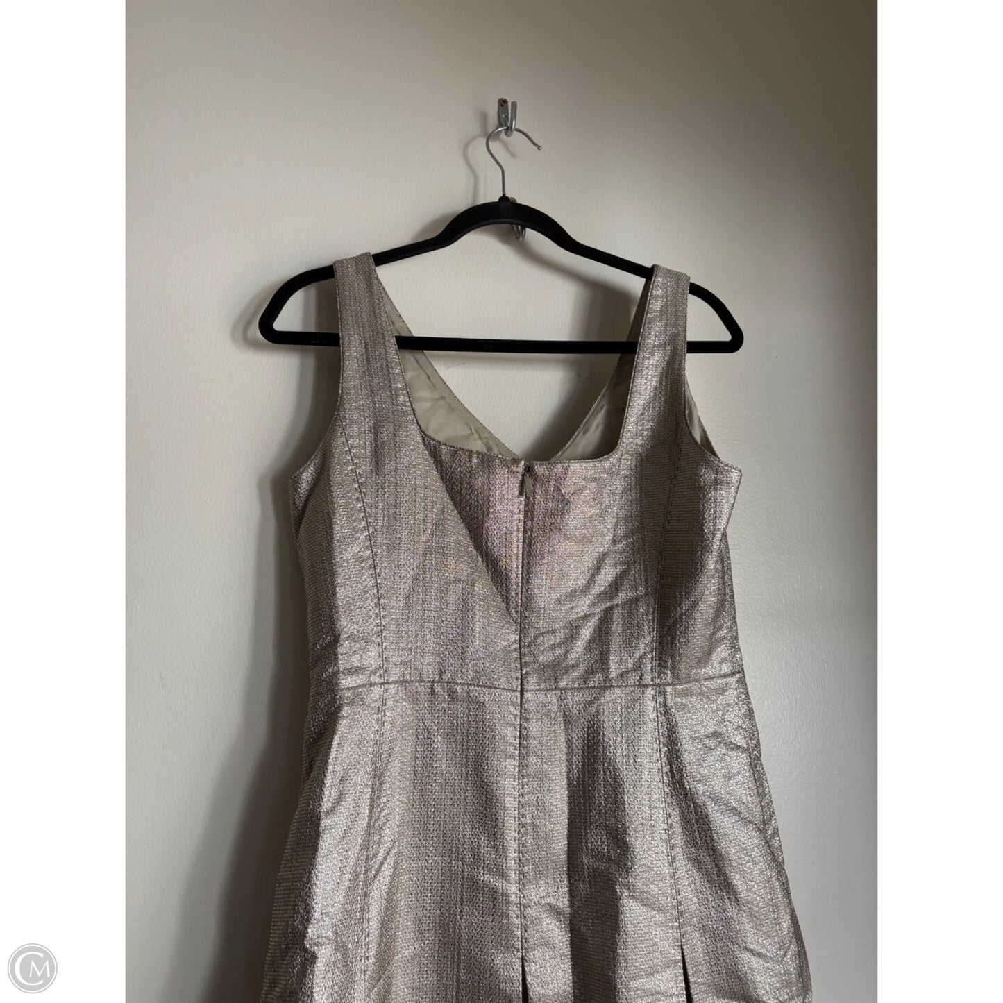 Dress Designer By Lafayette 148 In Gold, Size: S