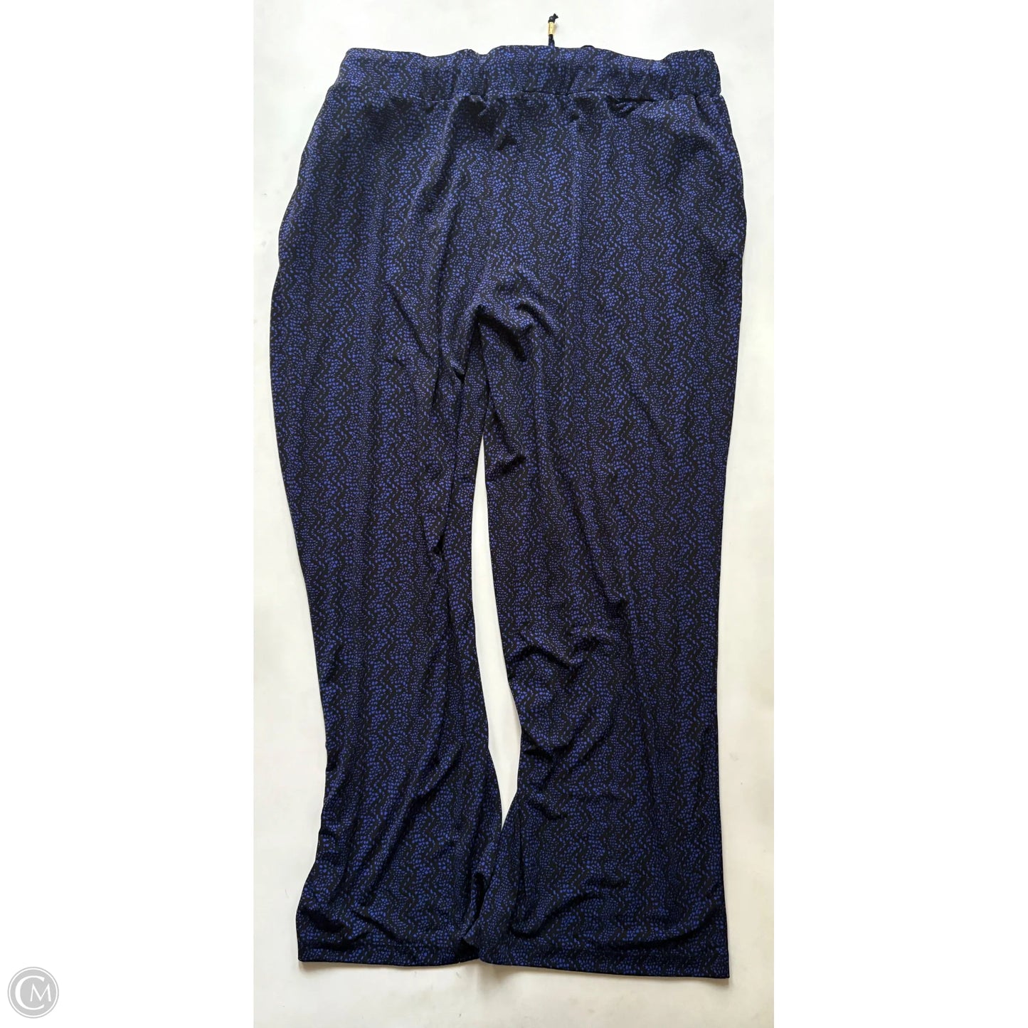 Pants Lounge By Ellen Tracy In Black & Blue, Size: 22