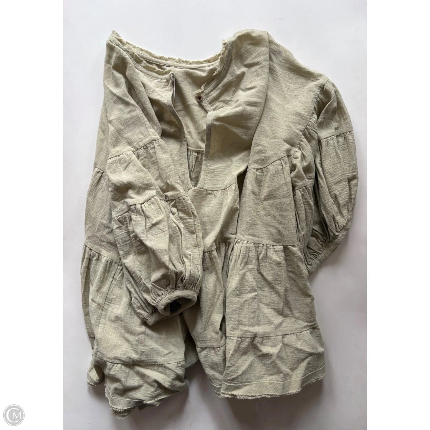 Top Long Sleeve By Free People In Green, Size: Xs
