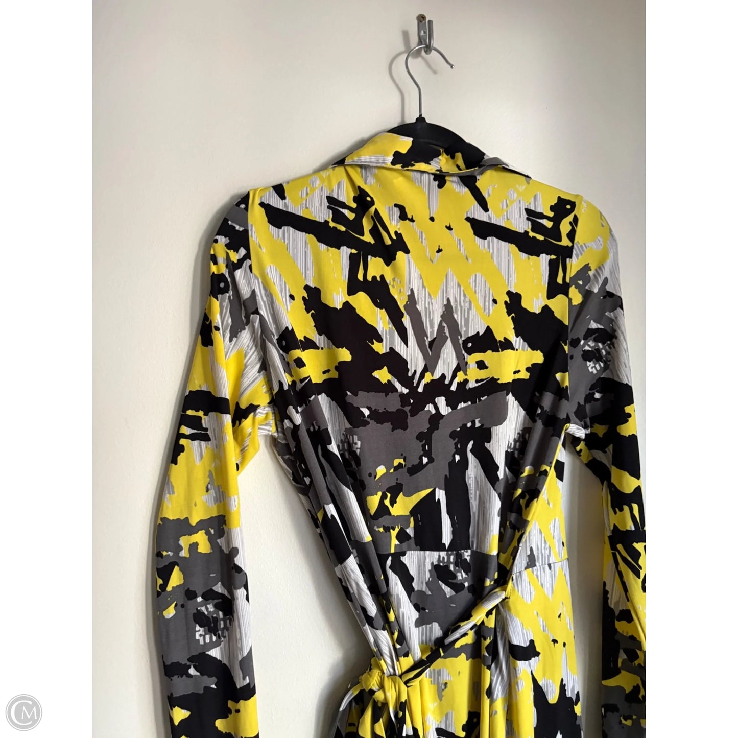 Dress Work By Bcbg In Black & Yellow, Size: L