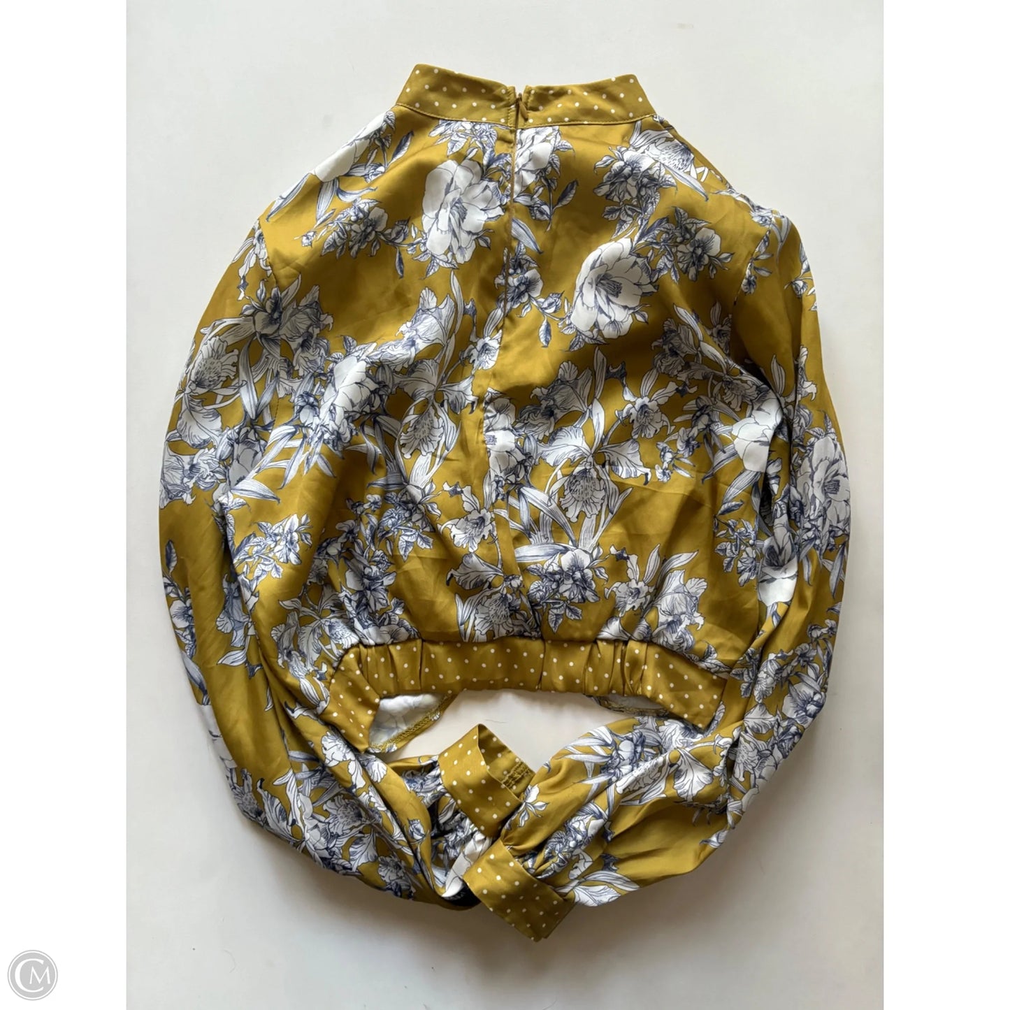 Blouse Long Sleeve By Cmc In Floral Print, Size: M