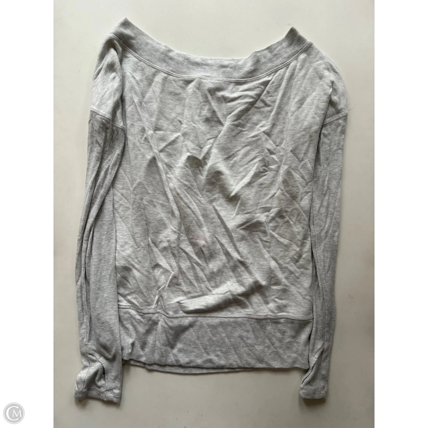 Athletic Top Long Sleeve Crewneck By Athleta In Grey, Size: Xs
