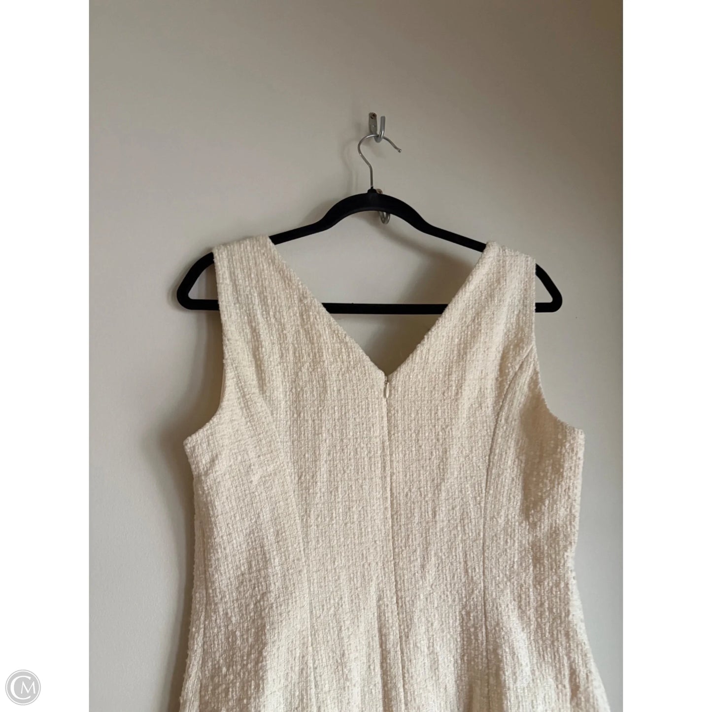 Dress Work By Anne Klein In Cream, Size: M