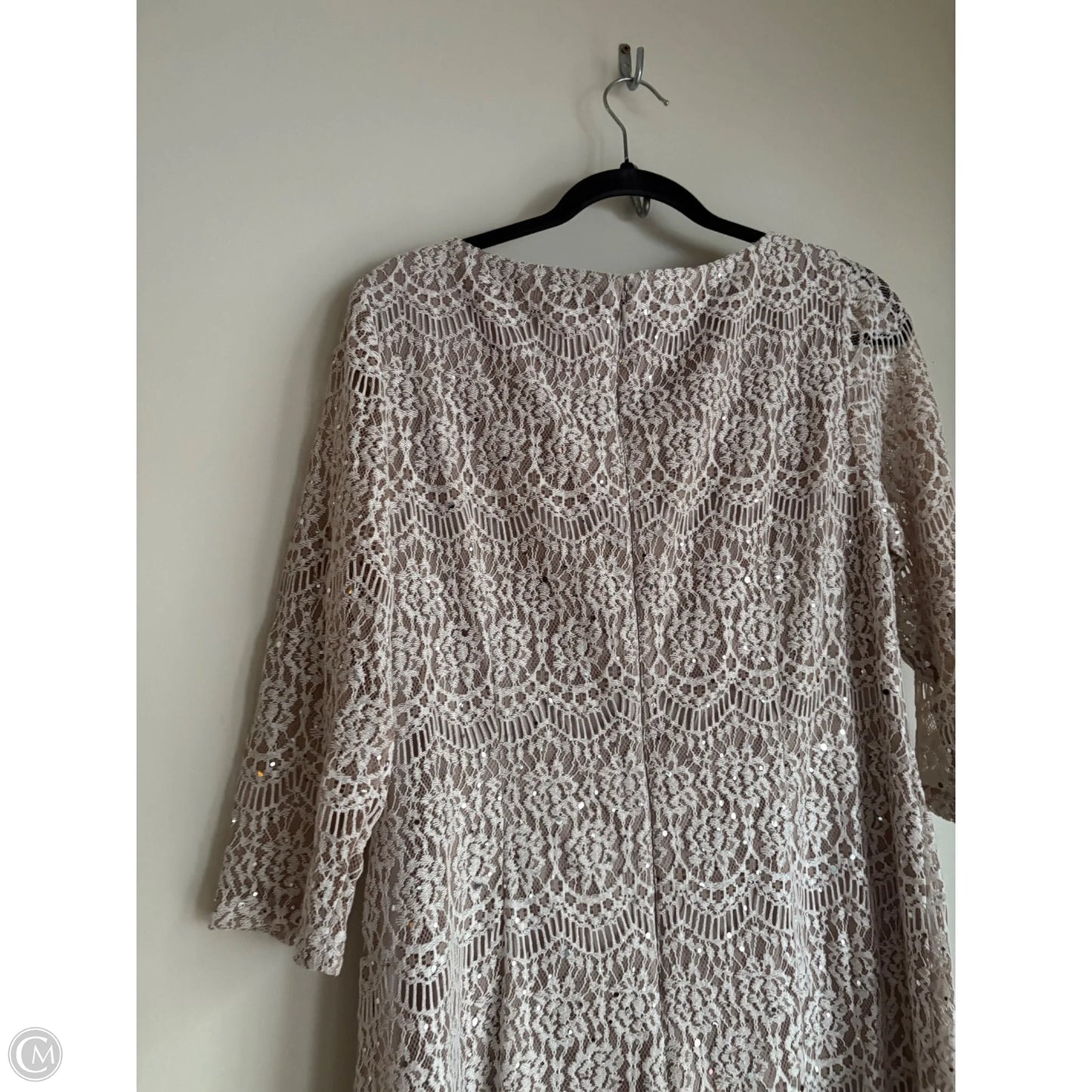 Dress Party Midi By Jessica Howard In Cream, Size: L