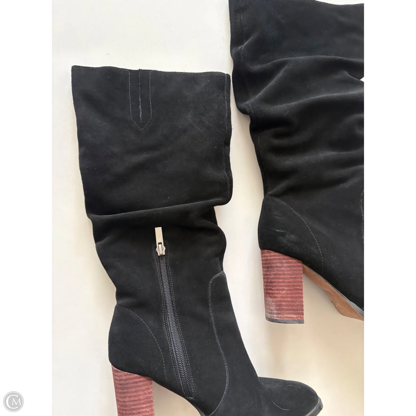 Boots Knee Heels By Splendid In Black, Size: 7.5