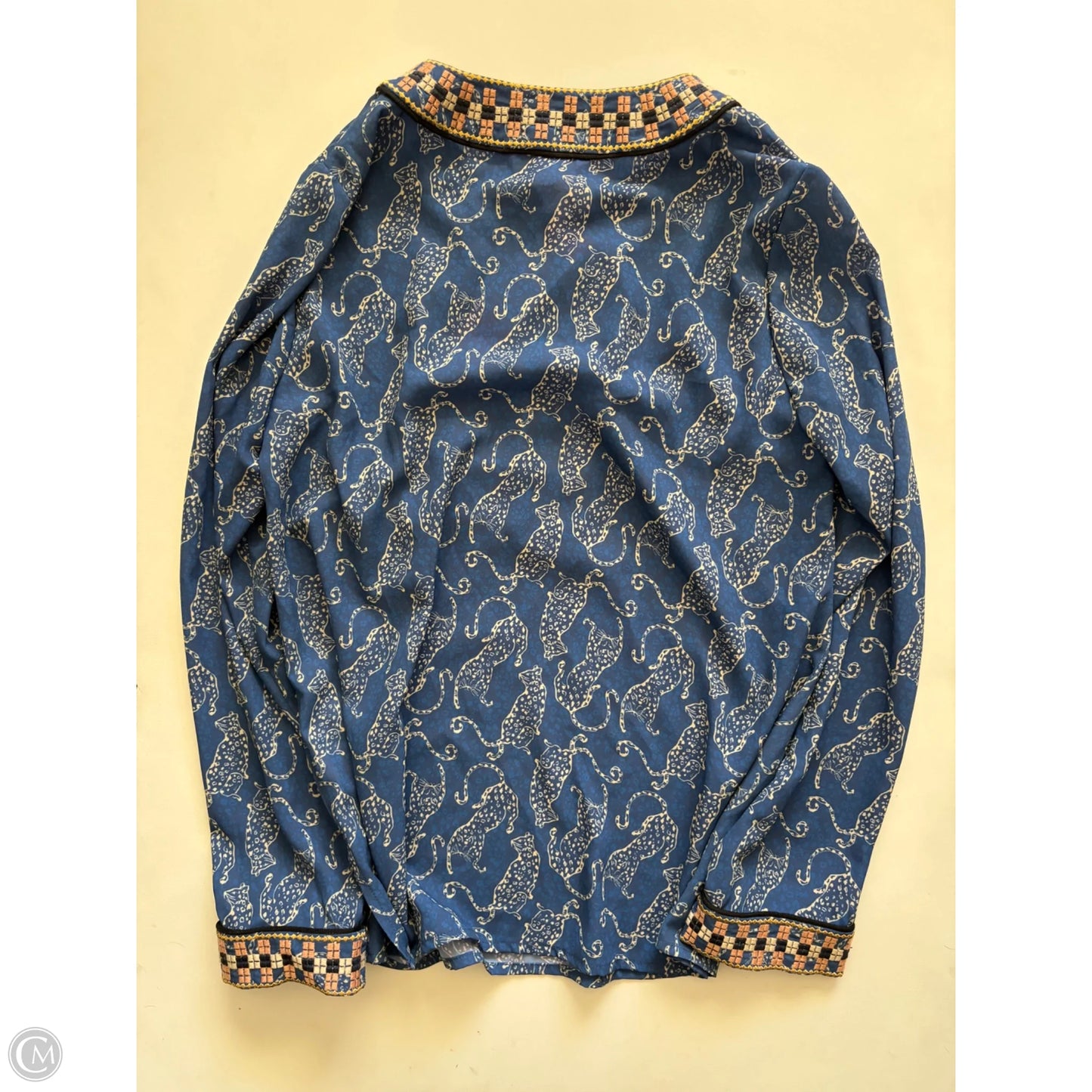 Blouse Designer By Lilly Pulitzer In Blue, Size: S