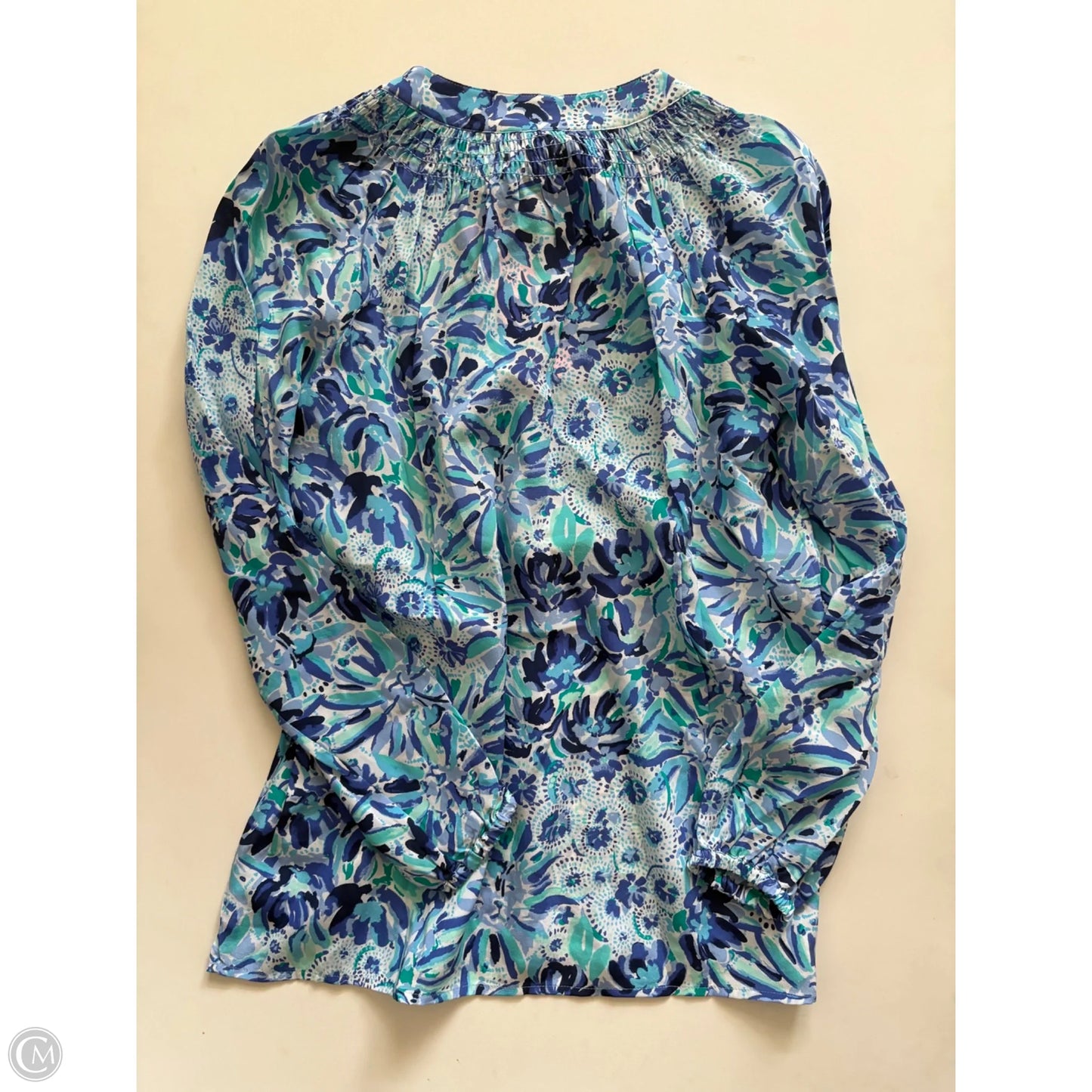Blouse Designer By Lilly Pulitzer In Blue, Size: Xxs