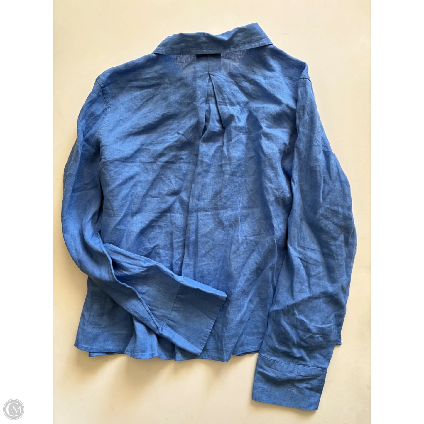 Top Long Sleeve By Calypso St Barth In Blue, Size: M