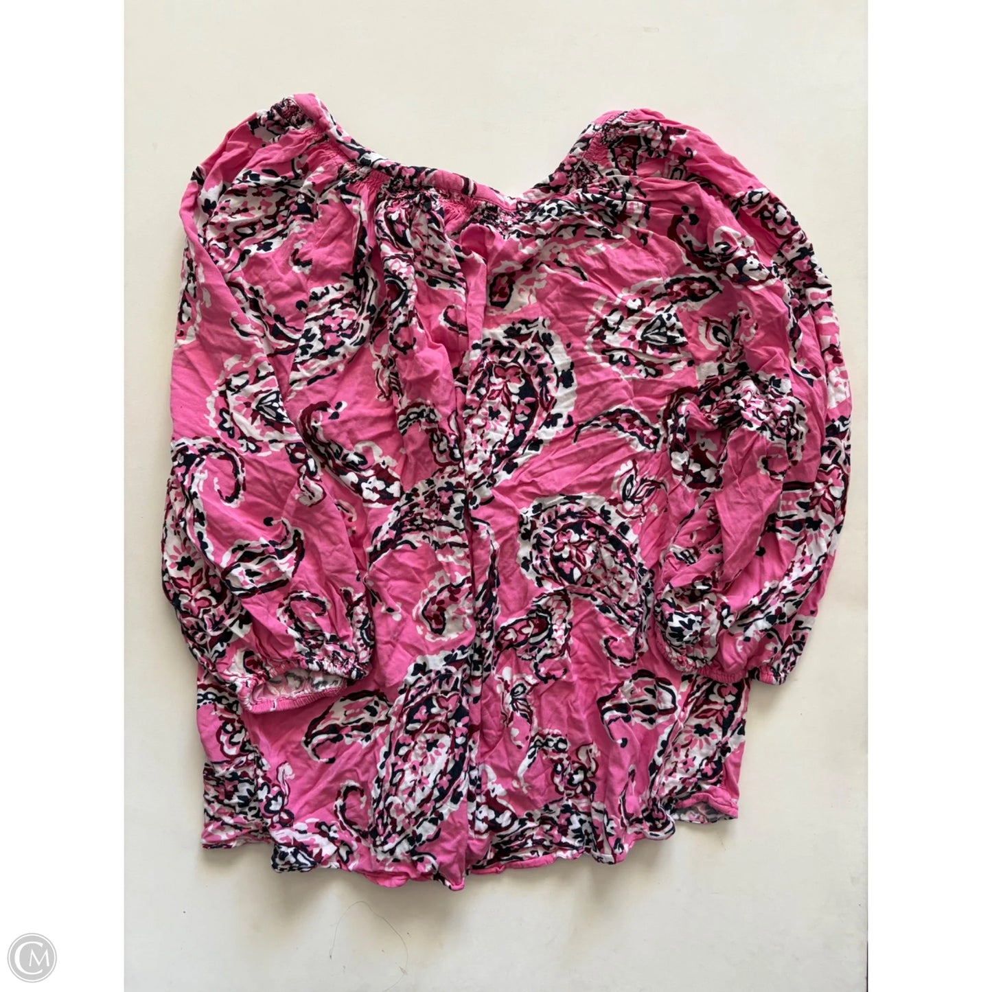 Top Long Sleeve By Crown And Ivy In Pink, Size: 1x