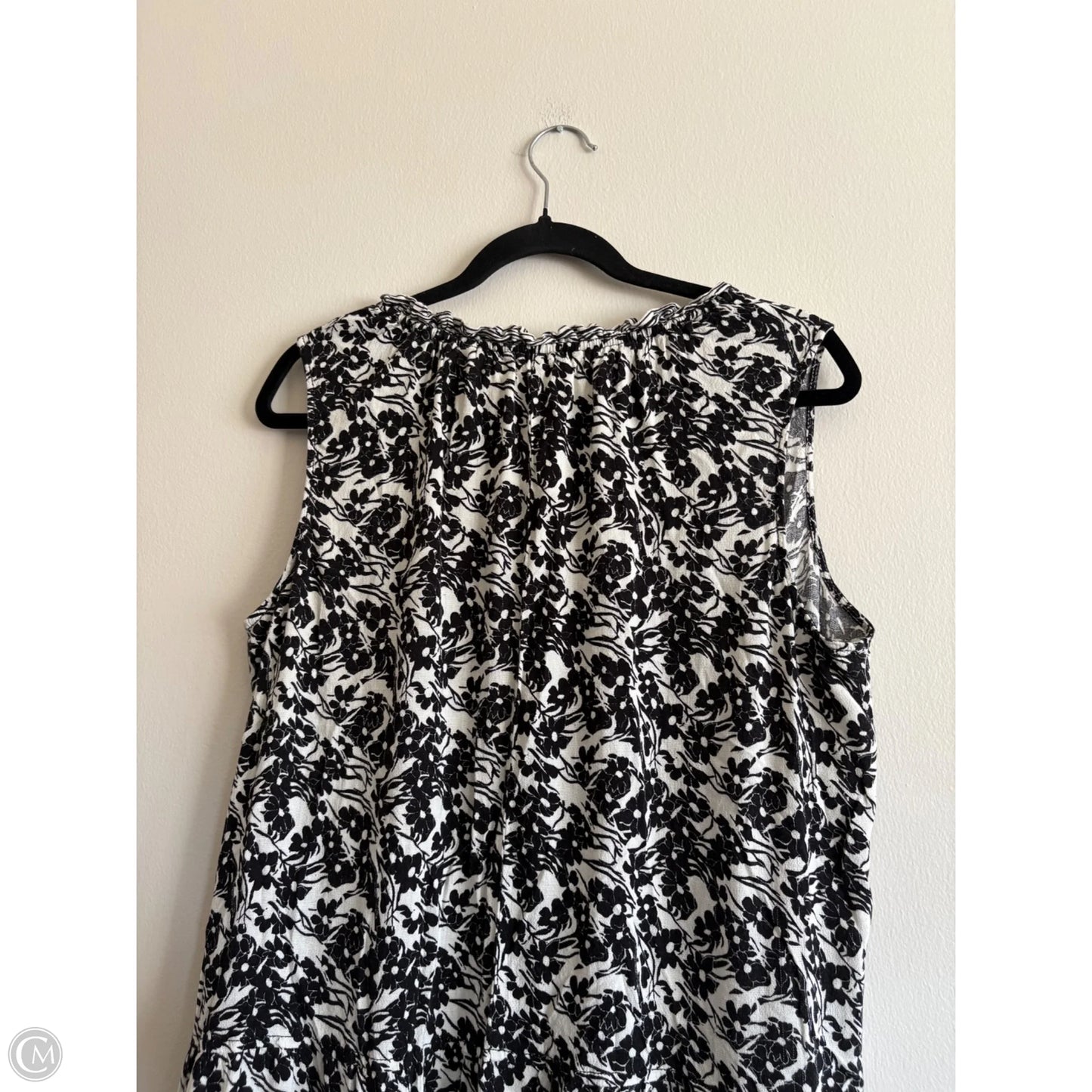 Dress Casual Midi By Max Studio In Black & Cream, Size: 1x