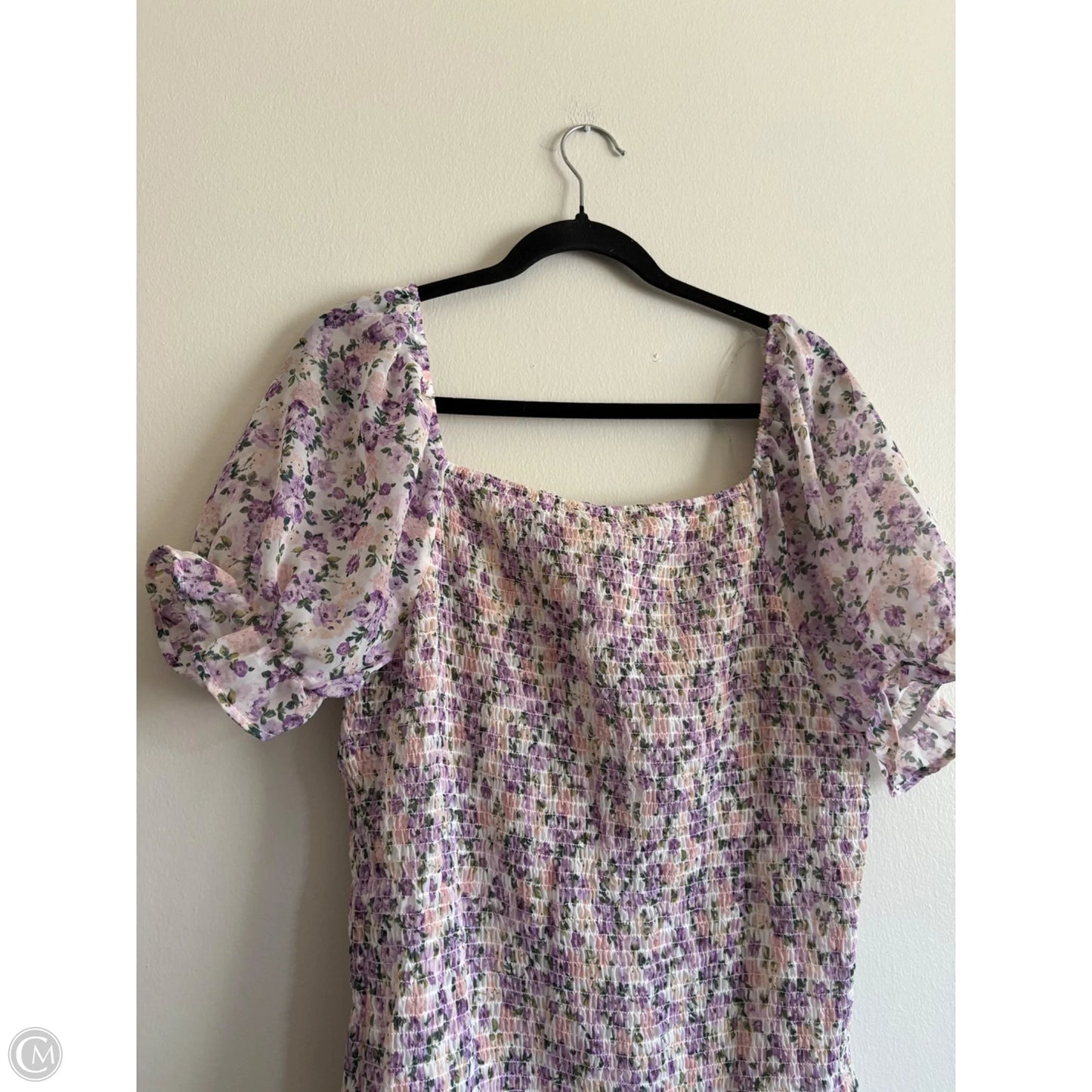 Dress Casual Midi By Haute Monde In Floral Print, Size: Xl