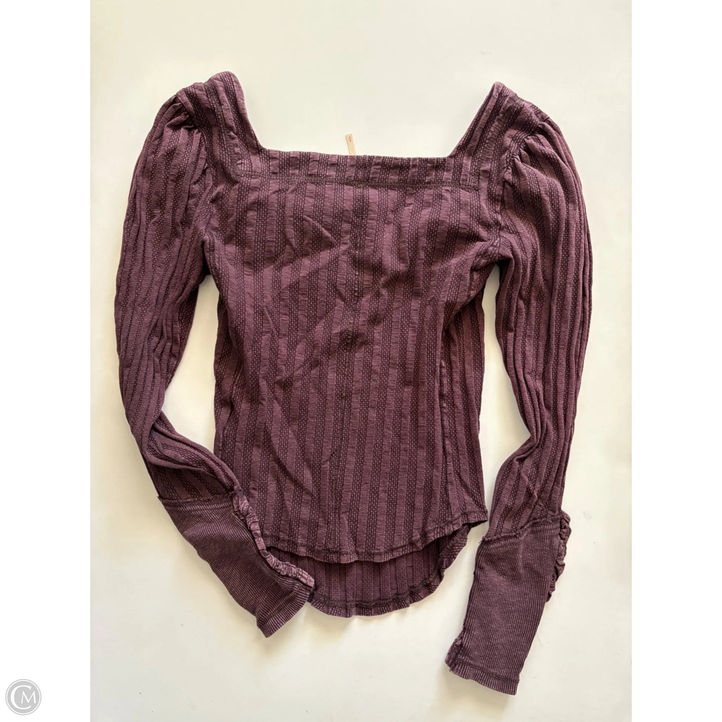 Top Long Sleeve By Free People In Purple, Size: S