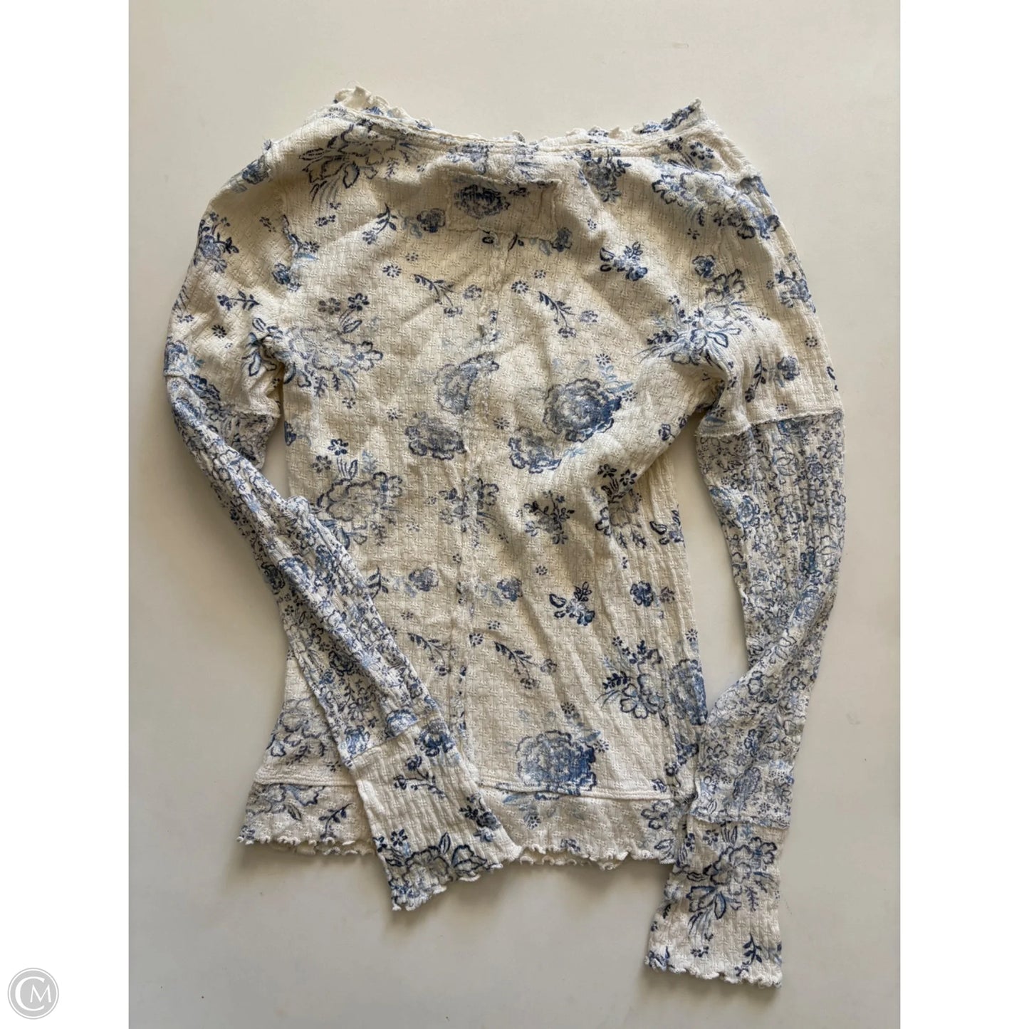 Top Long Sleeve By We The Free In Blue, Size: Xs