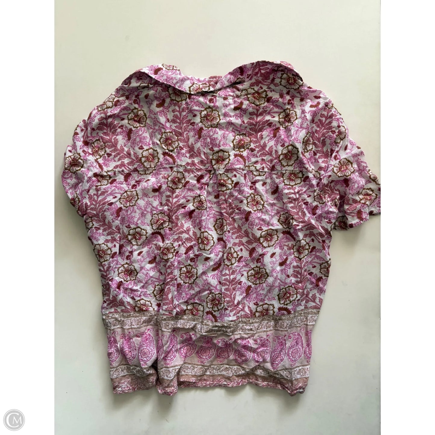Top Short Sleeve By Jane And Delancey In Floral Print, Size: M